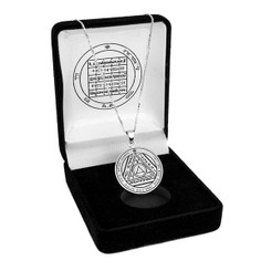 Necklace Compassion Seal Silver Pendant + Silver Chain (925) Kabbala King Solomon