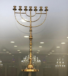Authentic Temple Oil Menorah Menora brass Candle Holder from Jerusalem Israel 32'' / 82 cm EMS Express ship
