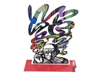 David Gerstein Sport Objects Picasso The Last Great Smoker Judaica Pop art Jewish Gifts  sculpture Made in Israel product