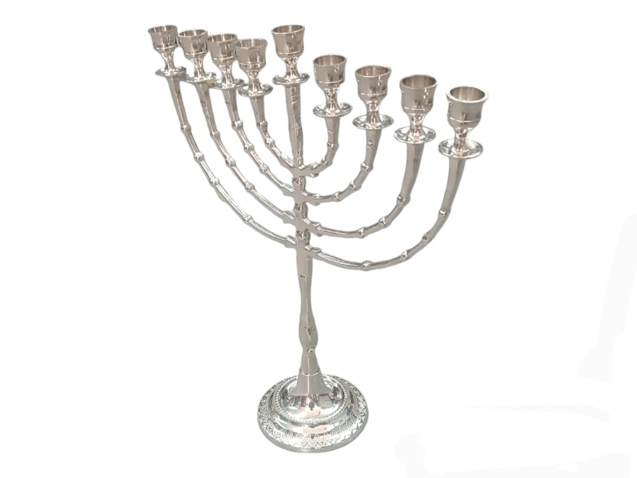 Menorah Chandelier Juif En Laiton Pour Hanoukka - Neuf - Modèle Chanukka