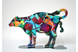 Tikva Cow Sculpture By David Gerstein