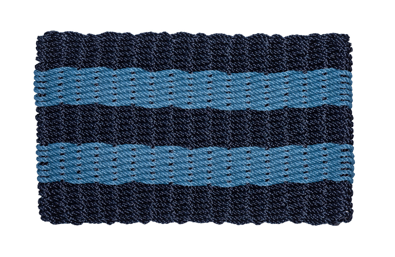 Dark Navy & Federal Blue Shoreline Cape Cod Doormats