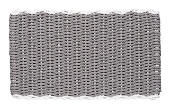 Border door mat - Gray with White border