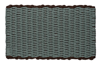 Border Bluestone With Brown Cape Cod Doormats