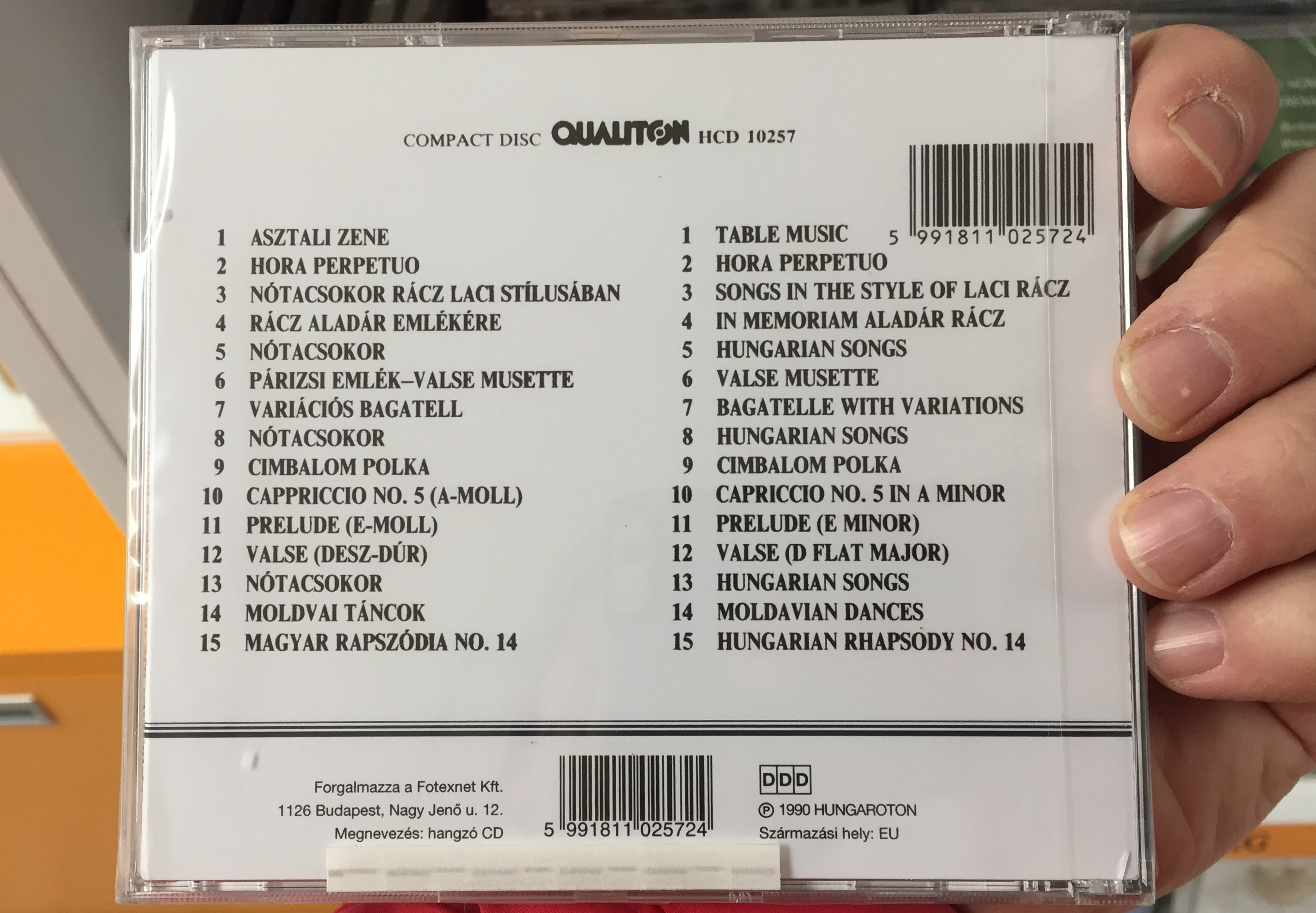 Ökrös Oszkár - A cimbalom Varázslója - The Cymbal wizard / Qualiton Audio  CD 1990 / HCD 10257 - bibleinmylanguage