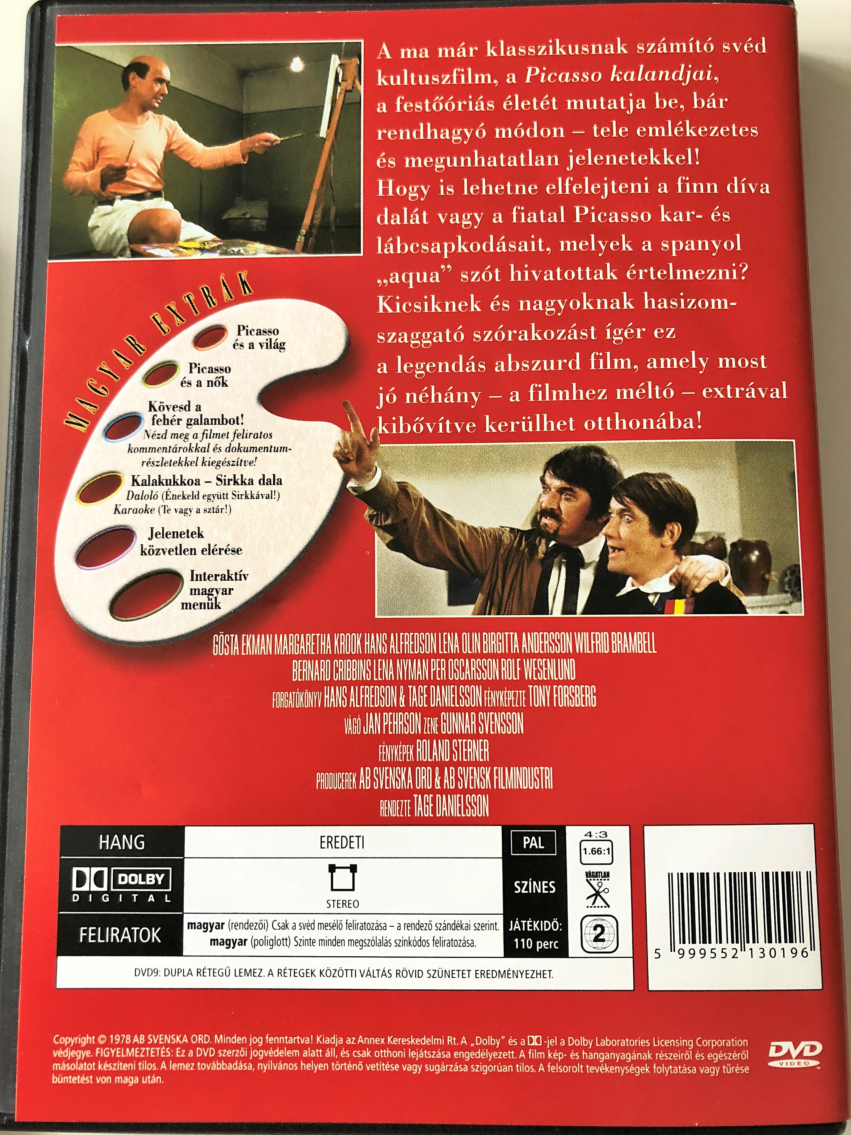 Adventures of Picasso (Picassos äventyr) DVD 1978 Picasso Kalandjai /  Directed by Tage Danielsson / Starring: Gösta Ekman, Hans Alfredson,  Margaretha Krook - bibleinmylanguage