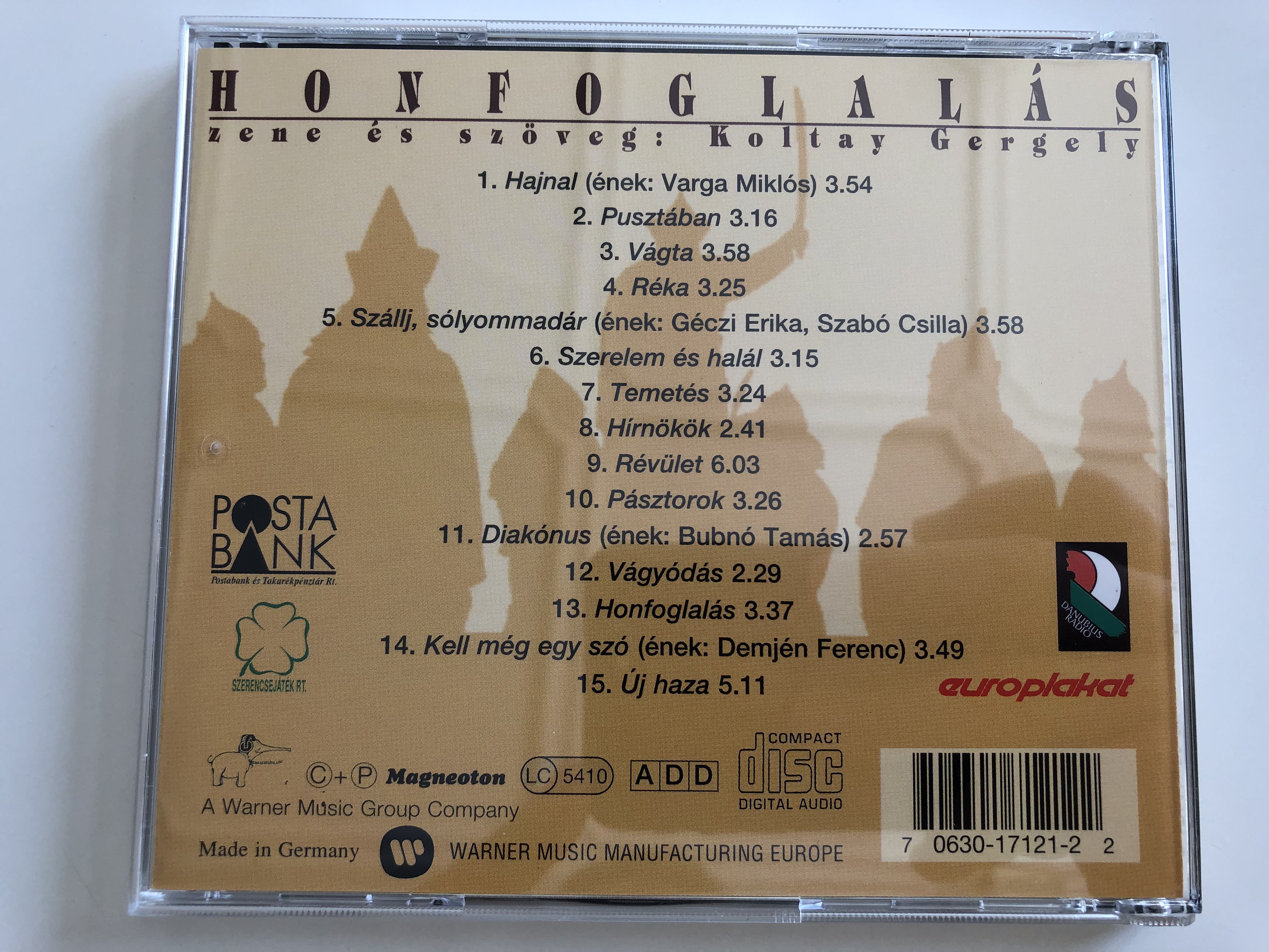 Honfoglalás - The Conquest / Original Soundtrack / Filmzene / Zene és  szöveg: Koltay Gergely / Árpád vezér - Franco Nero / Audio CD 1996 /  Magneoton - bibleinmylanguage