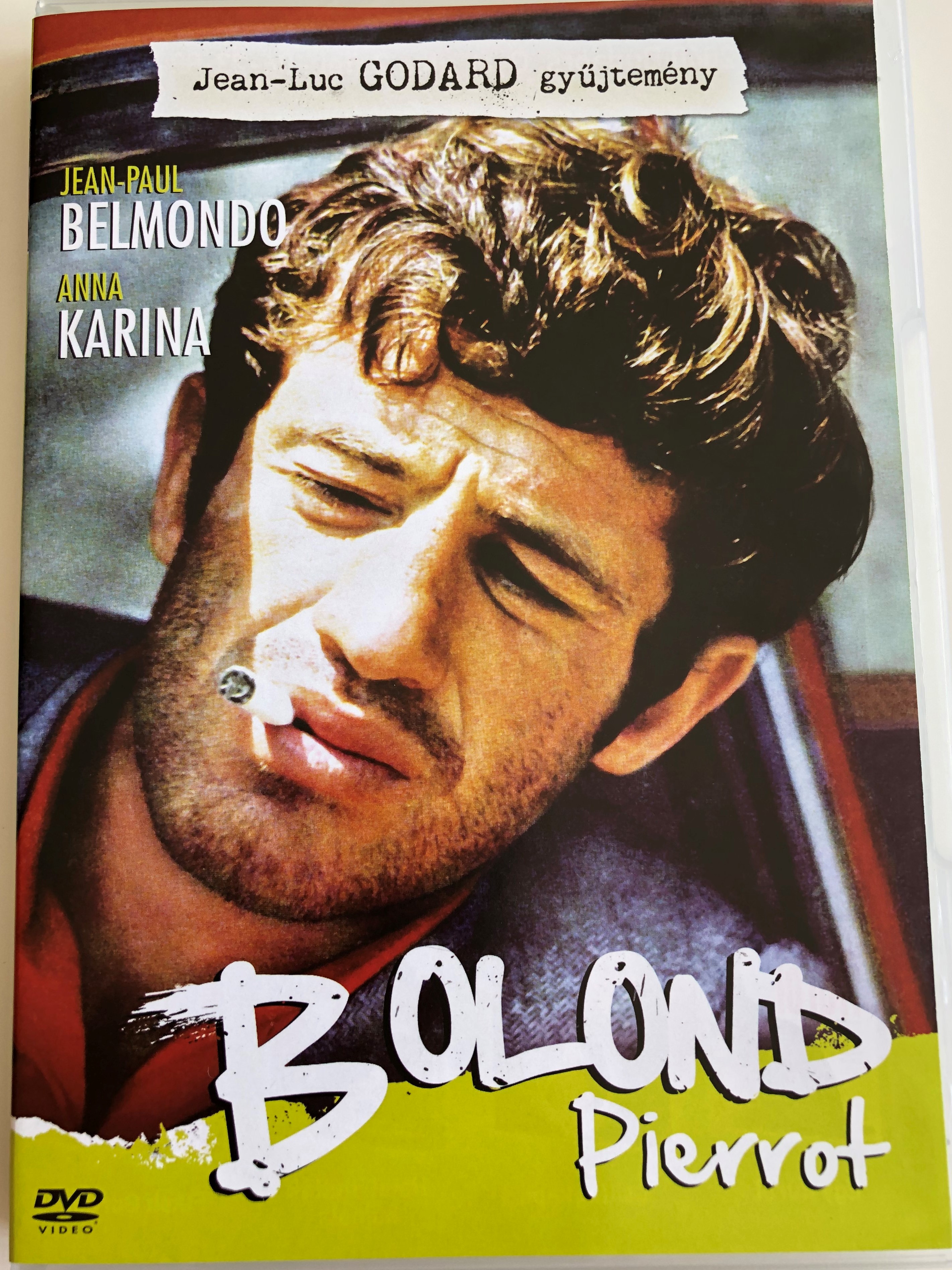 Pierrot Le Fou (Pierrot the madman) DVD 1965 Bolond Pierrot / Directed by  Jean-Luc Godard / Starring: Jean-Paul Belmondo, Anna Karina, Dirk Sanders,  Graziella Galvani / Jean-Luc Godard collection - Bible in