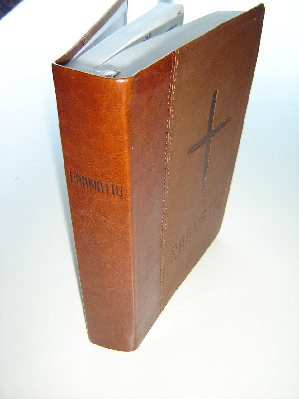 Beautiful Bible from Finland: Finnish Bible Brown Leather Bound with ...