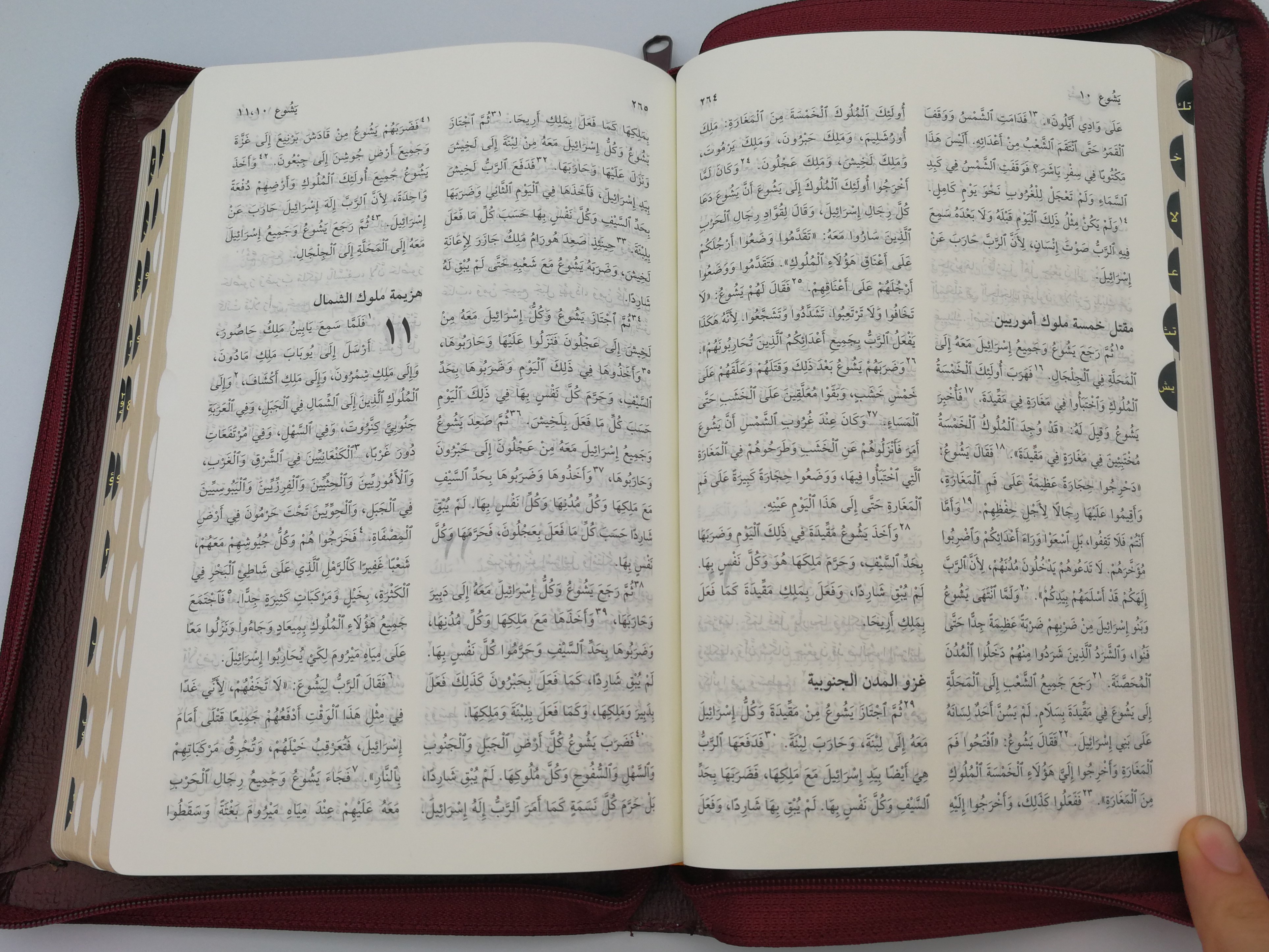 Arabic Burgundy Imitation Leather Holy Bible