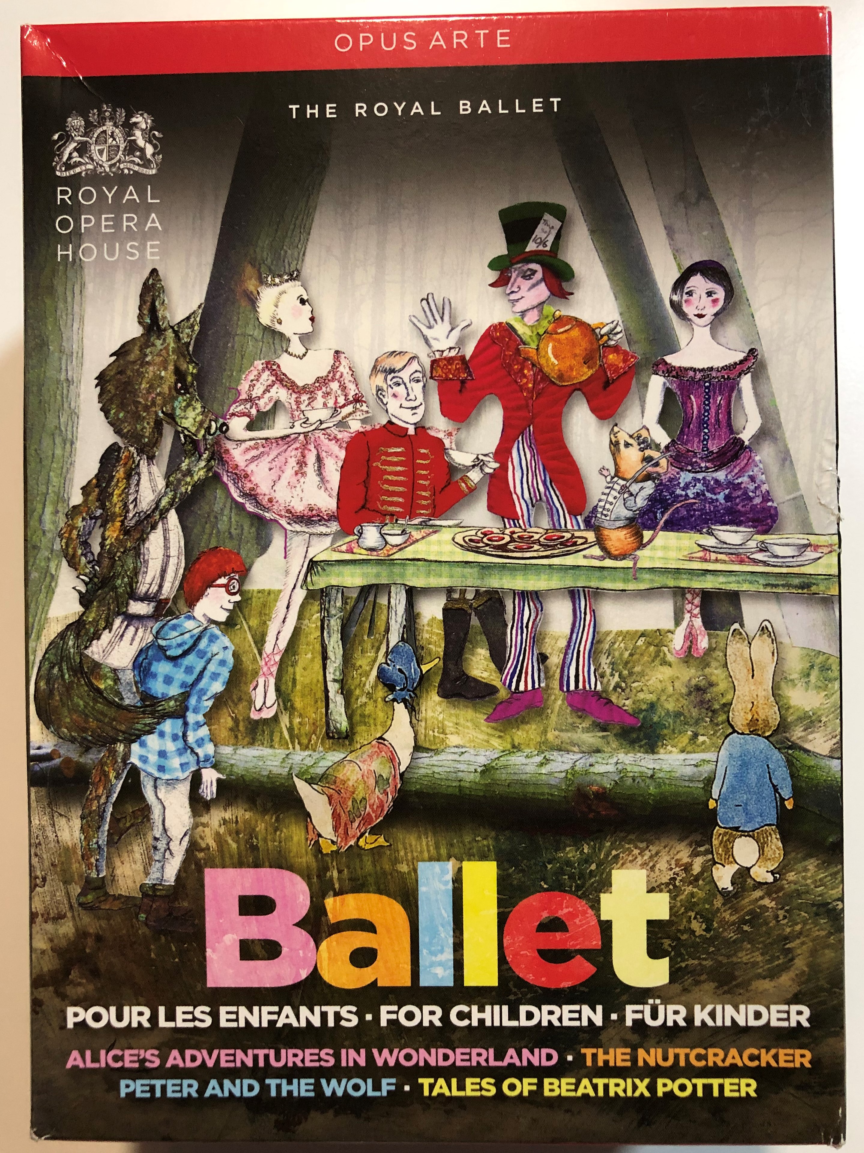 Ballet for children 4 DVD Box Set Ballet pour les enfants / The Royal Ballet  - Royal Opera House / Alice in Wonderland - The nutcracker - Peter and the  wolf -