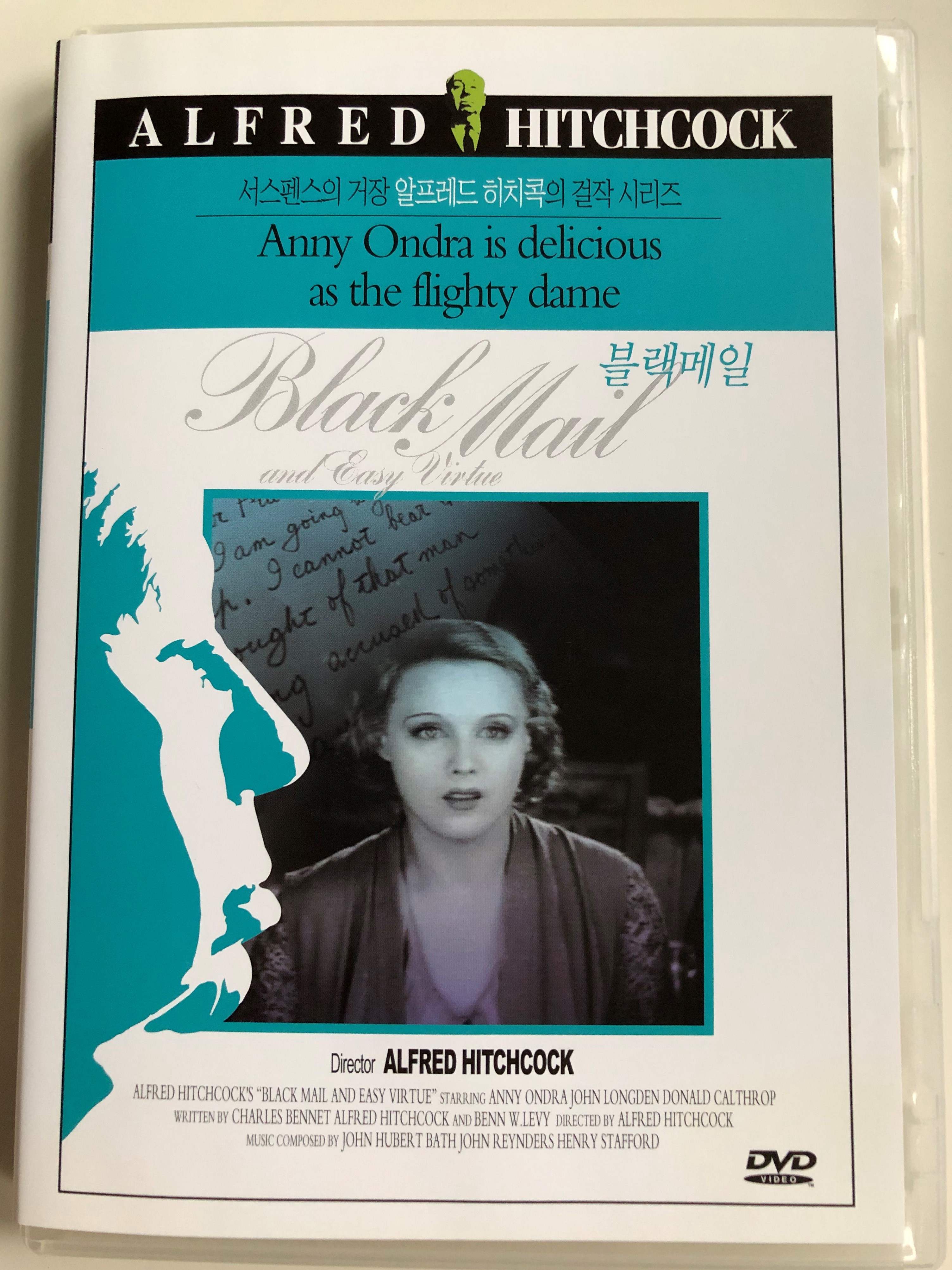 Black mail and Easy Virtue DVD 1929 / Directed by Alfred Hitchcock /  Starring: Anny Ondra, John Longden, Cyril Ritchard - bibleinmylanguage
