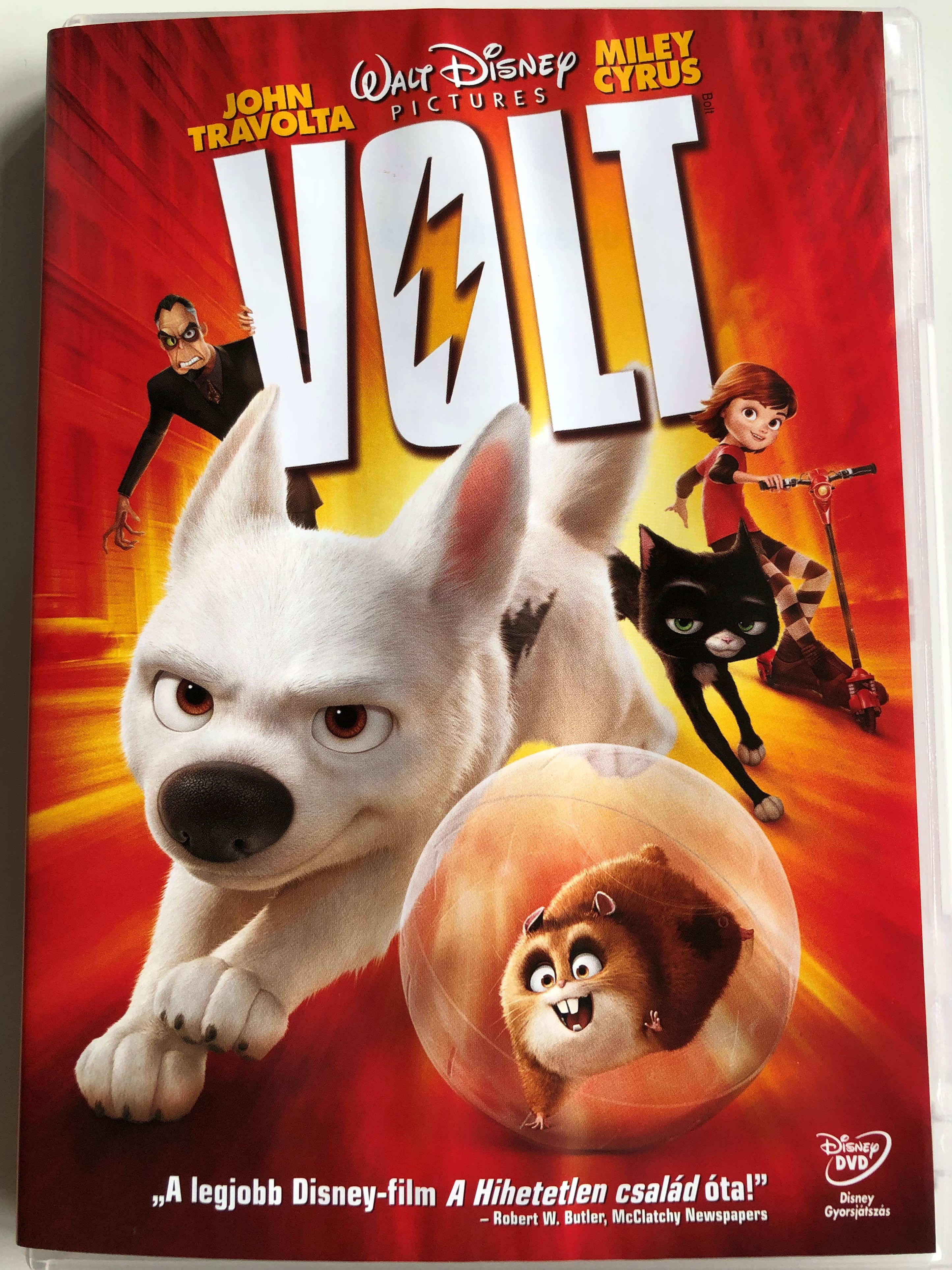 Bolt DVD 2008 Volt / Directed by Chris Williams, Byron Howard / Starring:  John Travolta, Miley Cyrus - Imported Movies