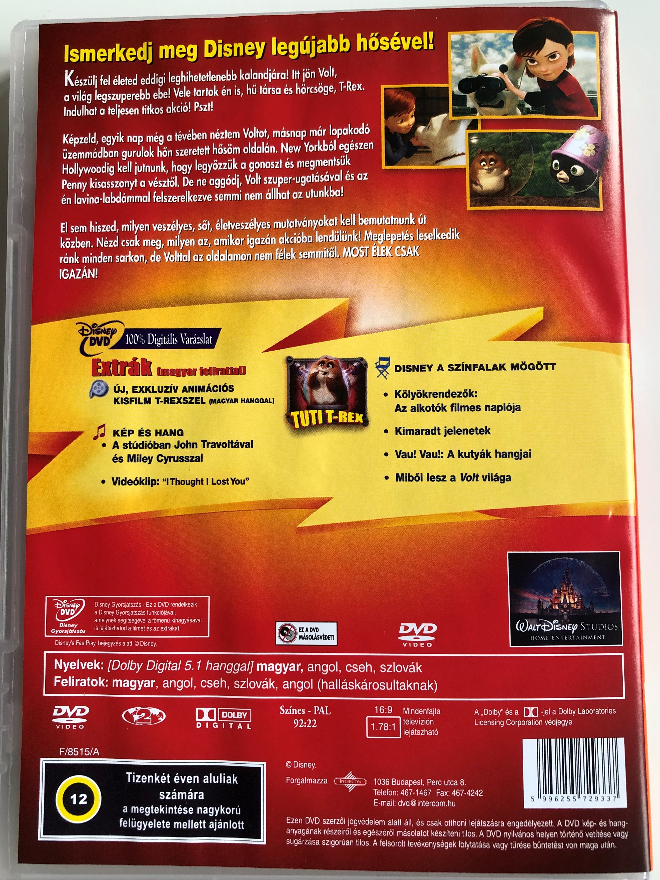Bolt DVD 2008 Volt / Directed by Chris Williams, Byron Howard / Starring:  John Travolta, Miley Cyrus - bibleinmylanguage