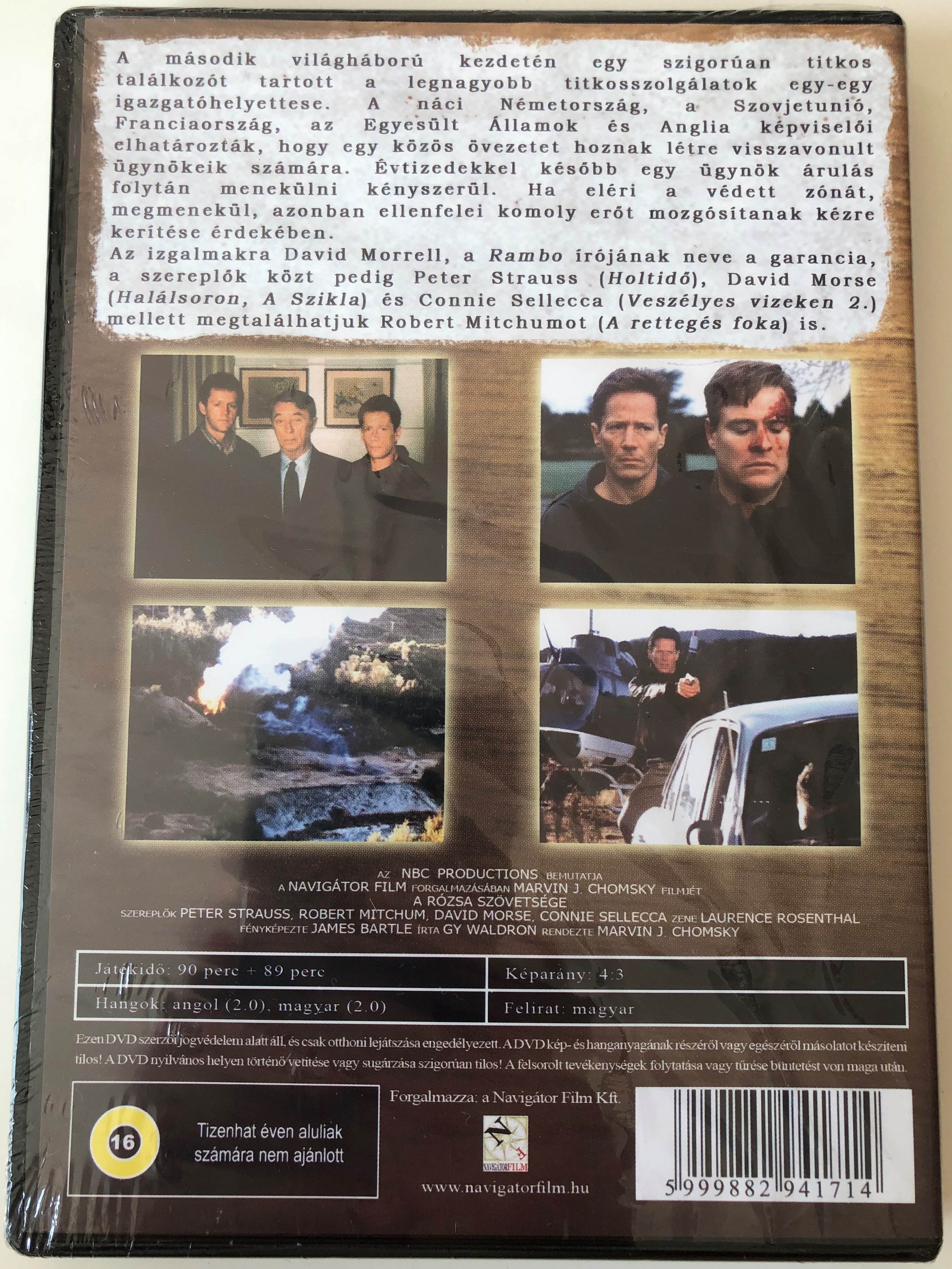 Brotherhood of the Rose DVD 1989 A Rózsa szövetsége / Directed by Marvin J.  Chomsky / Starring: Peter Strauss, Robert Mitchum, David Morse, Connie  Sellecca - bibleinmylanguage