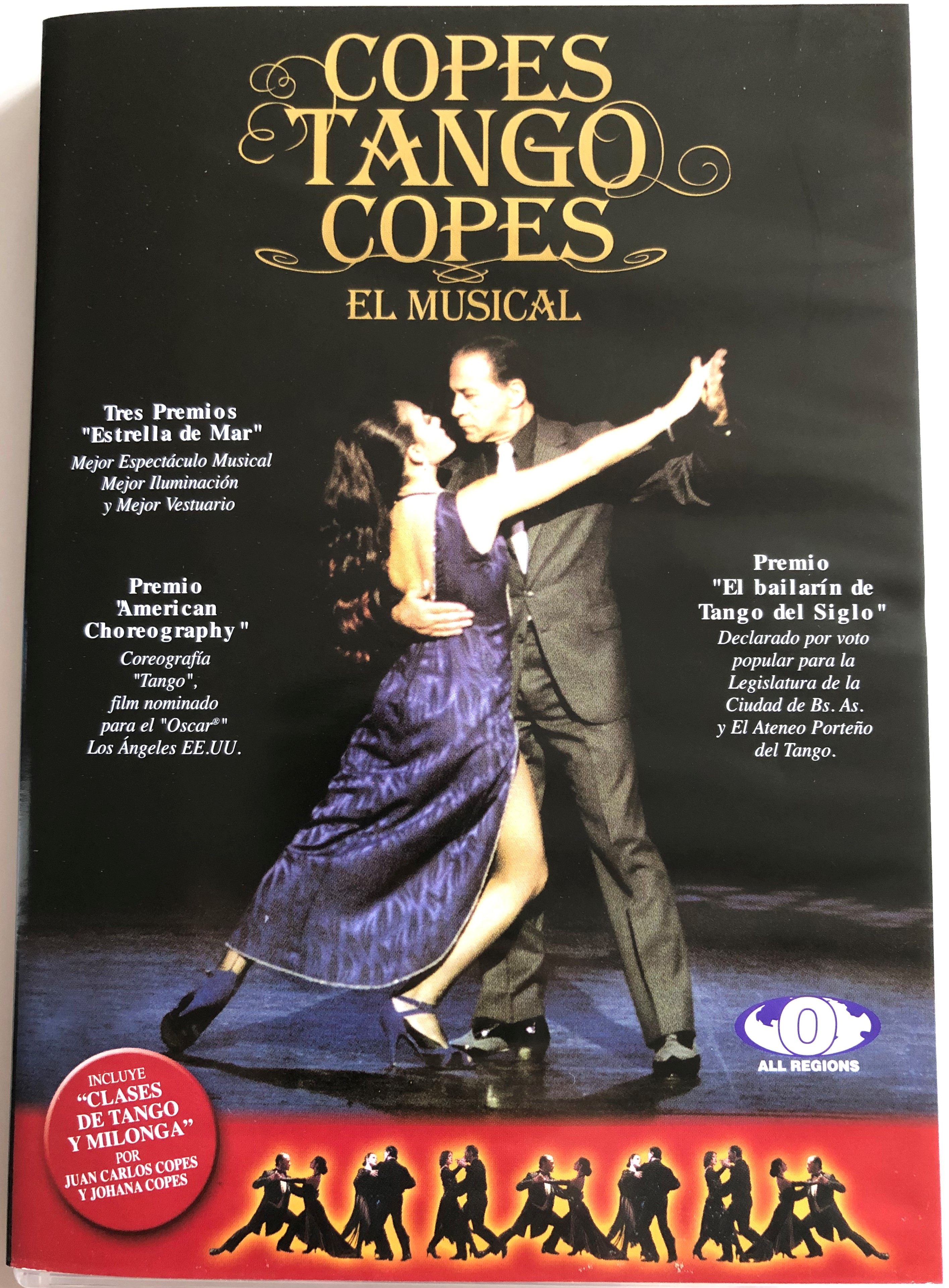 Copes Tango Copes DVD El Musical / Tango musical performance and tango  lessons / Directed by Juan Carlos Copes, Alberto Bolos / Clases de Tango y  Milonga - bibleinmylanguage