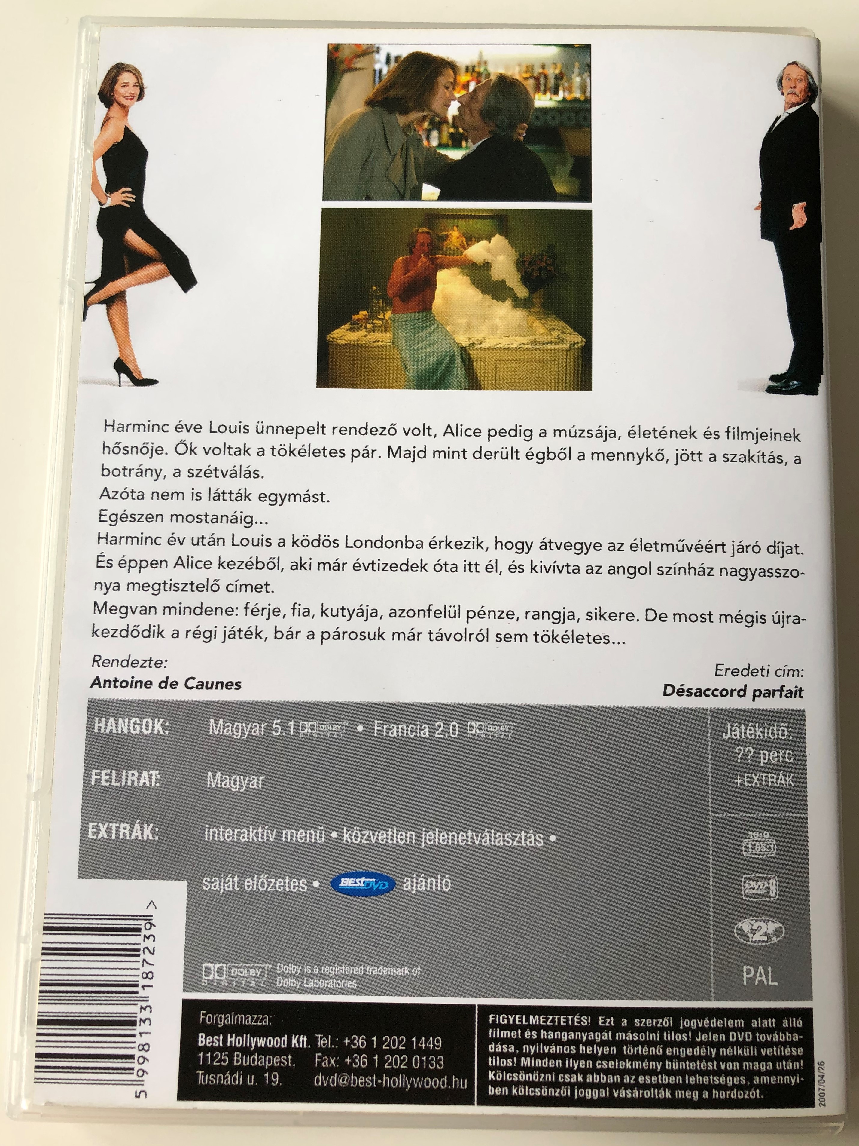 Désaccord parfait DVD 2006 Tökéletlen páros / Directed by Antoine de Caunes  / Starring: Charlotte Rampling Jean Rochefort - Bible in My Language