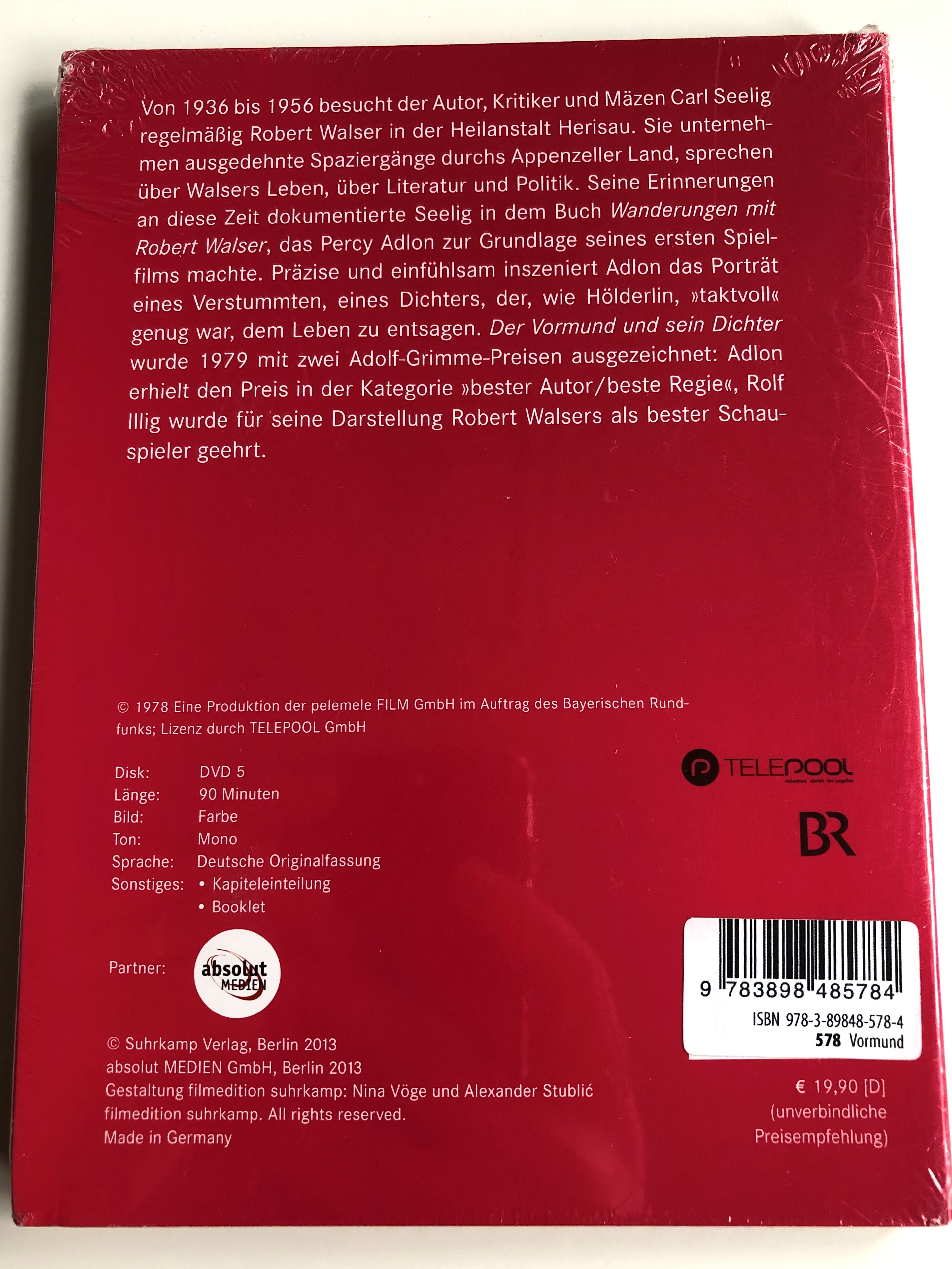 Der Vormund und sein Dichter DVD 1978 The Guardian and His Poet ...