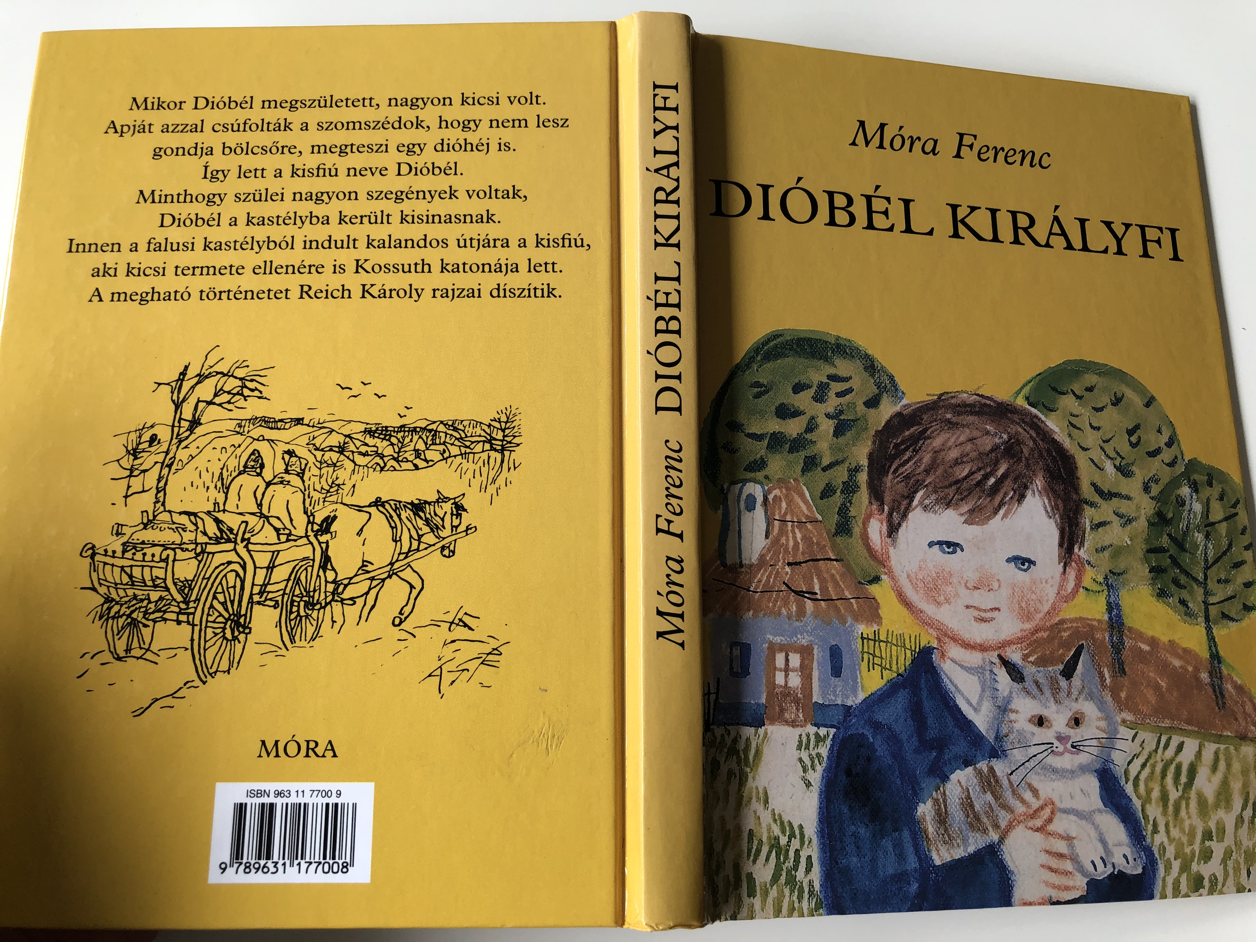 Dióbél királyfi by Móra Ferenc / Illustrated by Reich Károly rajzaival /  Móra könyvkiadó 2002 / 7th edition - hardcover - bibleinmylanguage