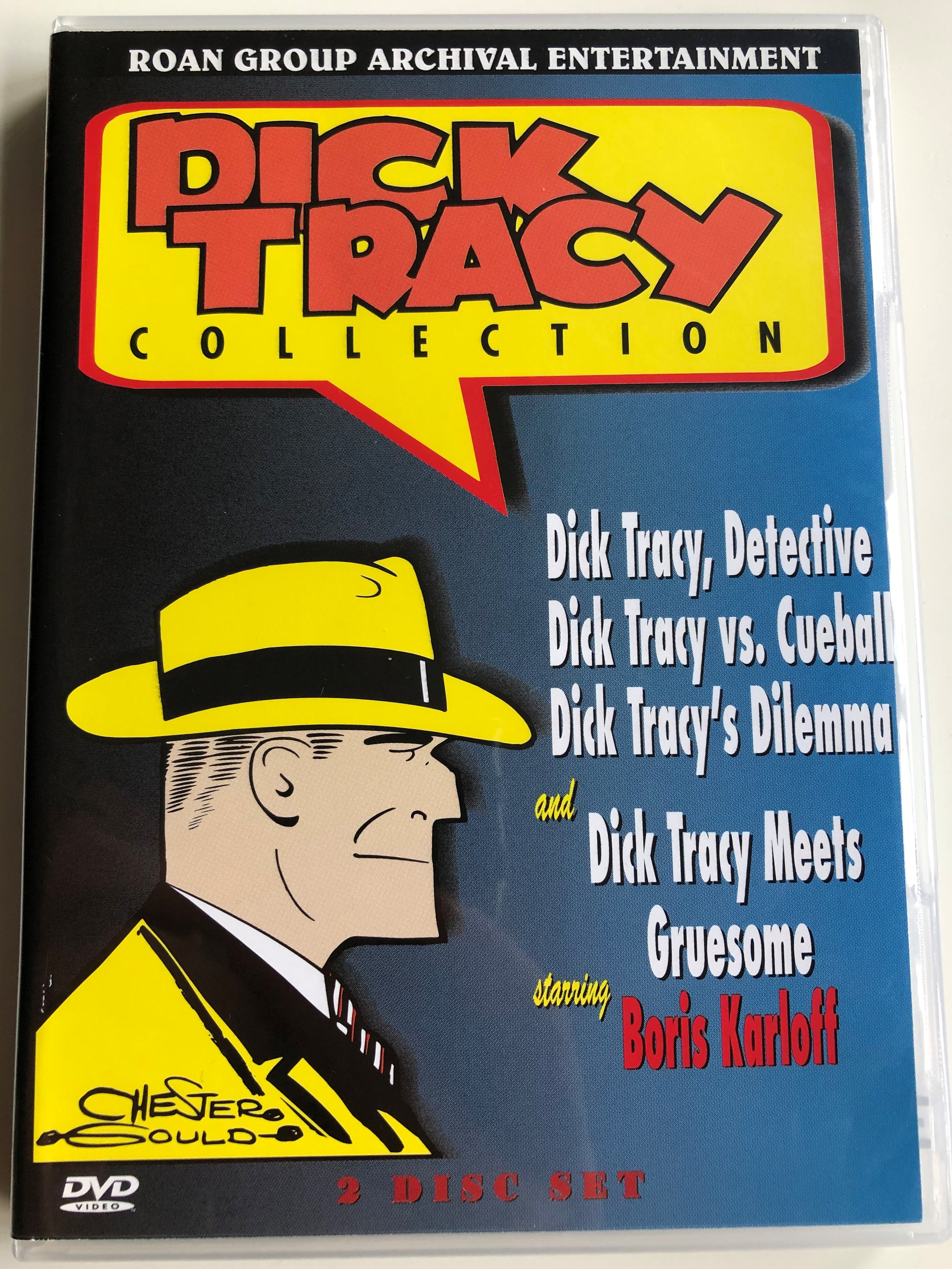 Dick Tracy Collection DVD 2 Disc Set / Dick Tracy vs Cueball, Dilemma - Dick Tracy Meets Gruesome / Starring Boris Karloff / Roan AED-2012 photo
