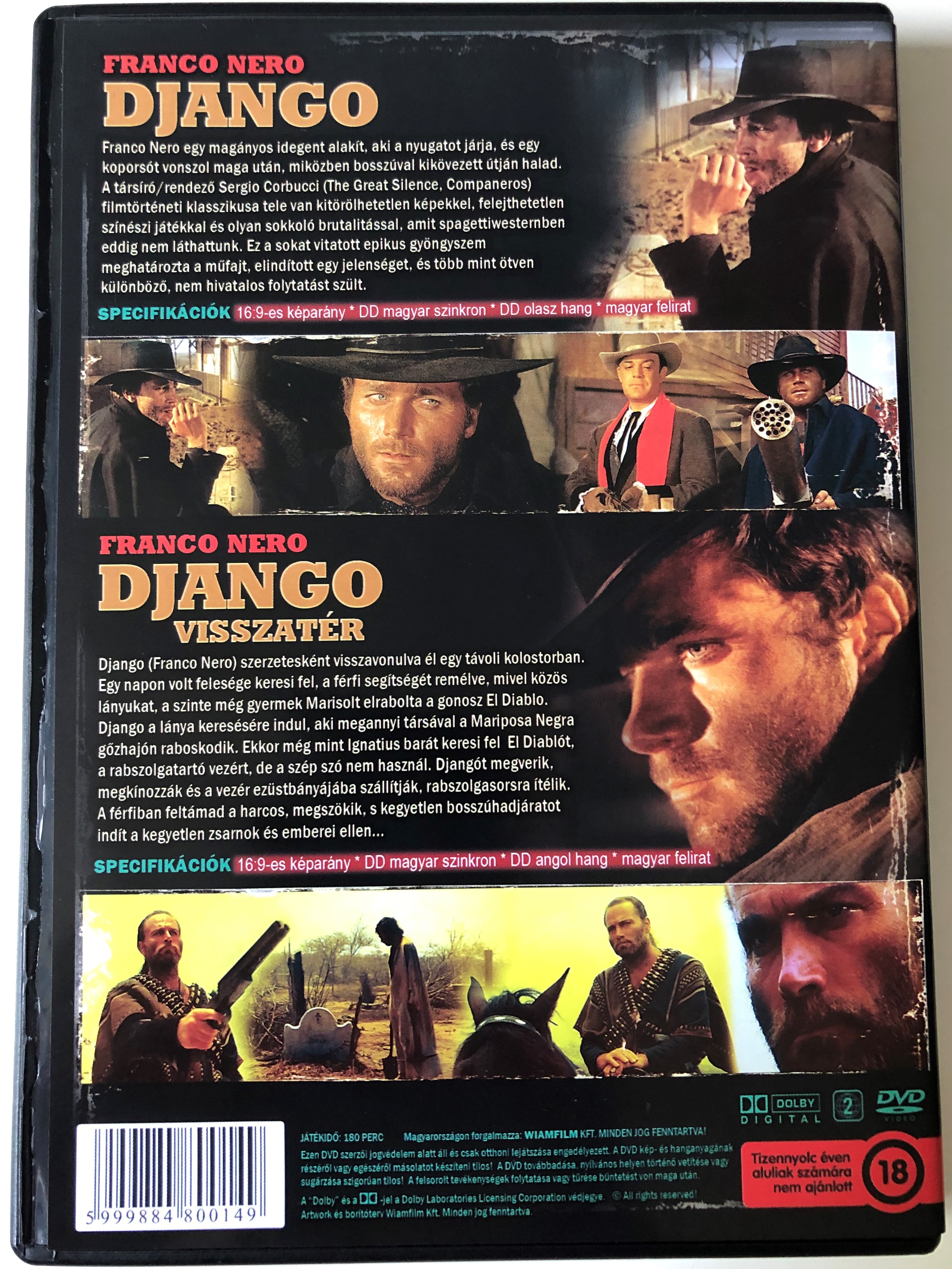 Django 1 & 2 Twinpack DVD Django - Django visszatér / Directed by Sergio  Corbucci, Ted Archer / Dtarring: Franco Nero, Loredana Nusciak, José  Bódalo, Ángel Álvarez - bibleinmylanguage