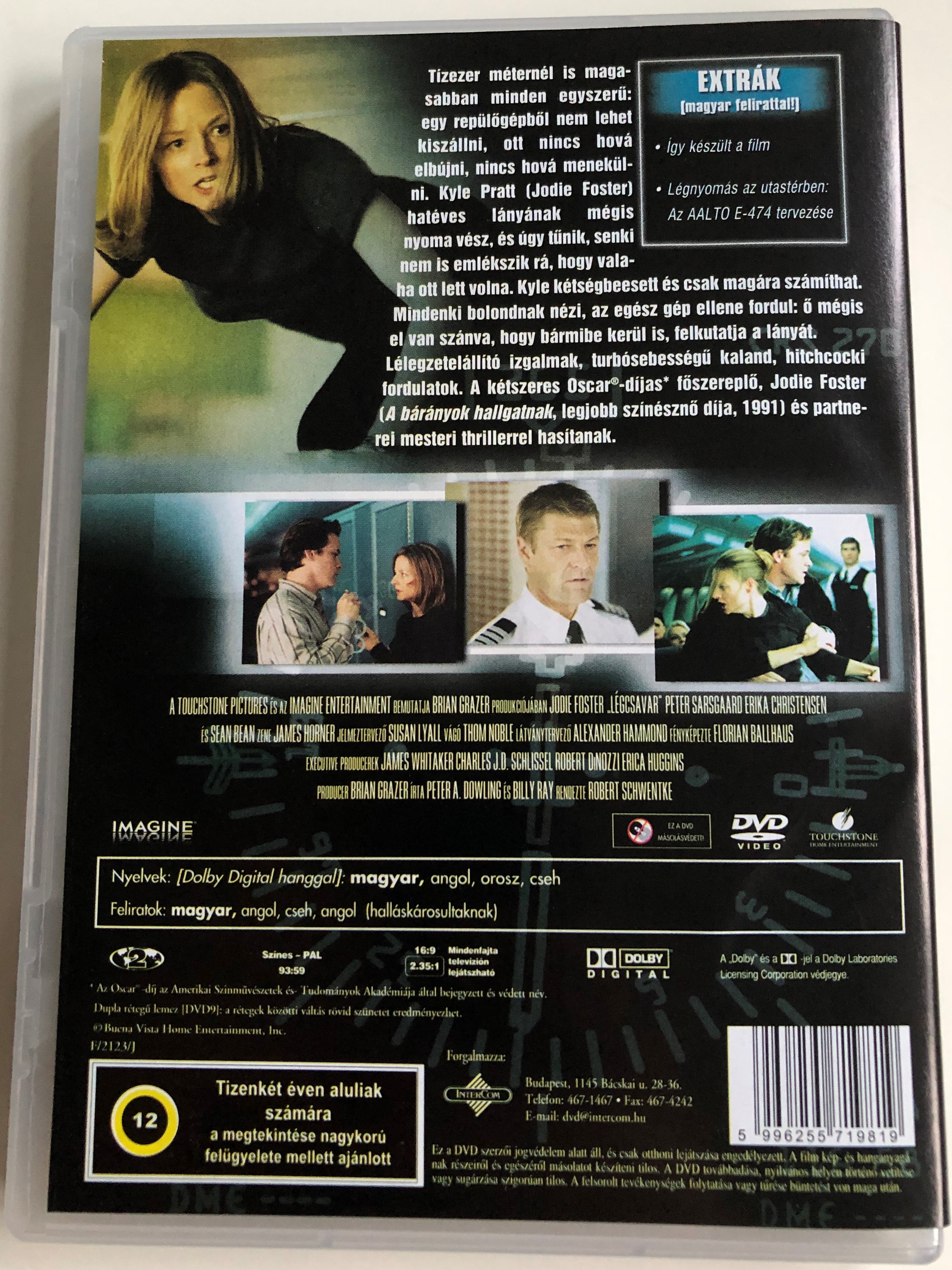 Flight plan DVD 2005 Légcsavar / Directed by Robert Schwentke / Starring:  Jodie Foster, Peter Sarsgaard, Erika Christensen, Sean Bean -  bibleinmylanguage