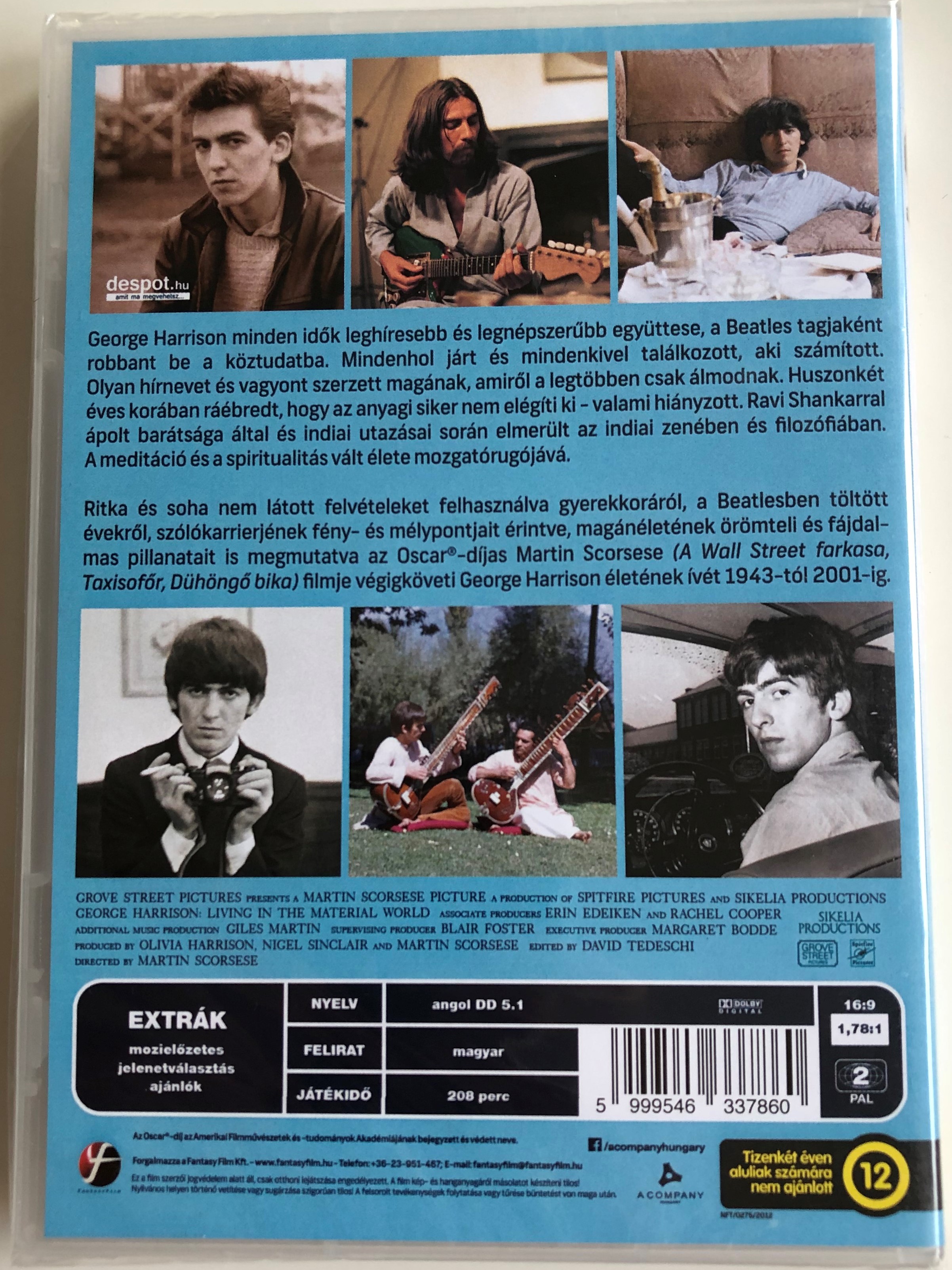George Harrison Living in the Material World DVD 2011 George Harrison -  Élet az anyagi világban / Directed by Martin Scorsese / Documentary about  Beatles band member - bibleinmylanguage
