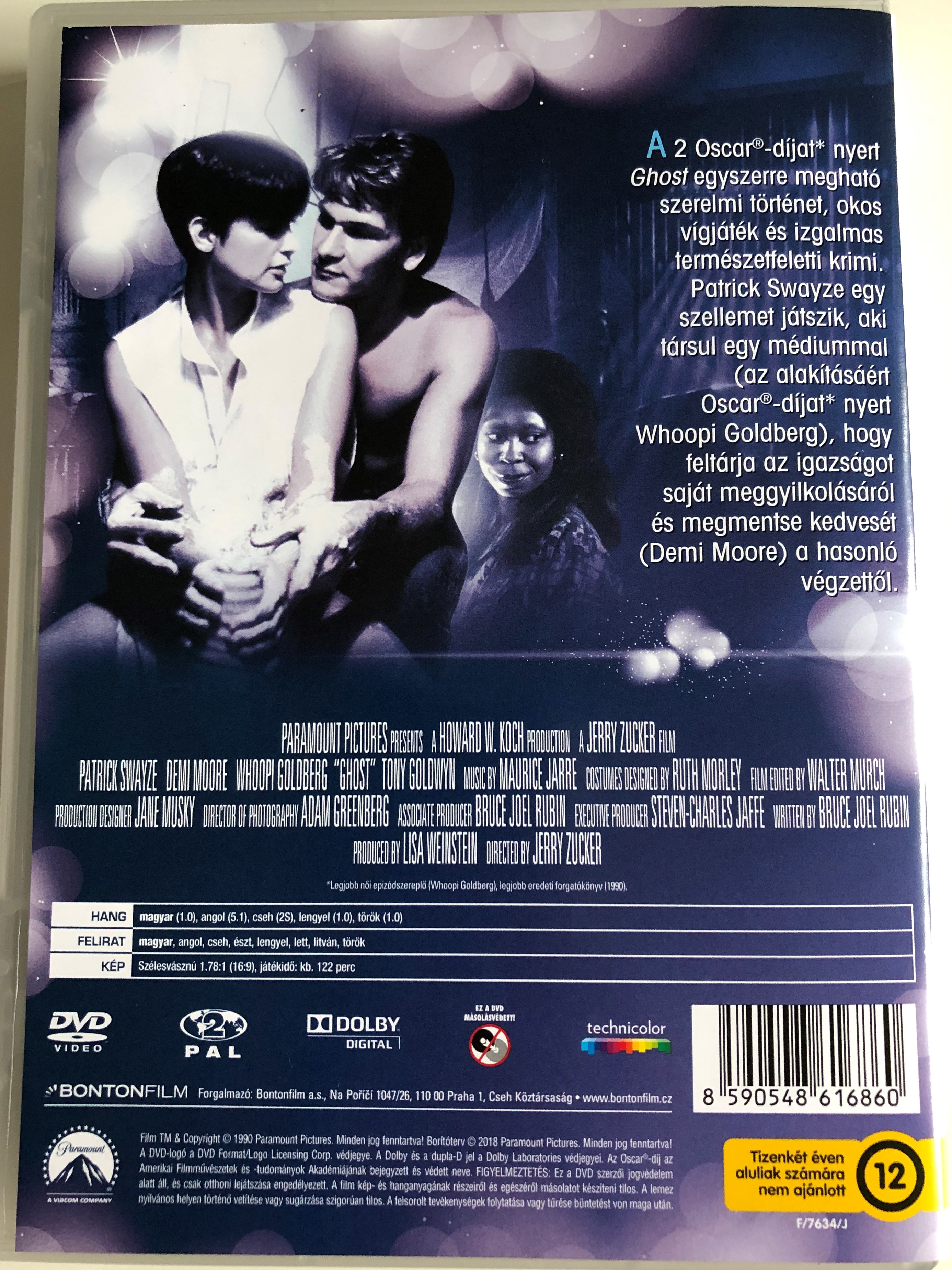 Ghost DVD 1990 Mas Alla del Amor / Directed by Jerry Zucker / Starring:  Patrick Swayze, Demi Moore, Whoopi Goldberg, Tony Goldwyn -  bibleinmylanguage