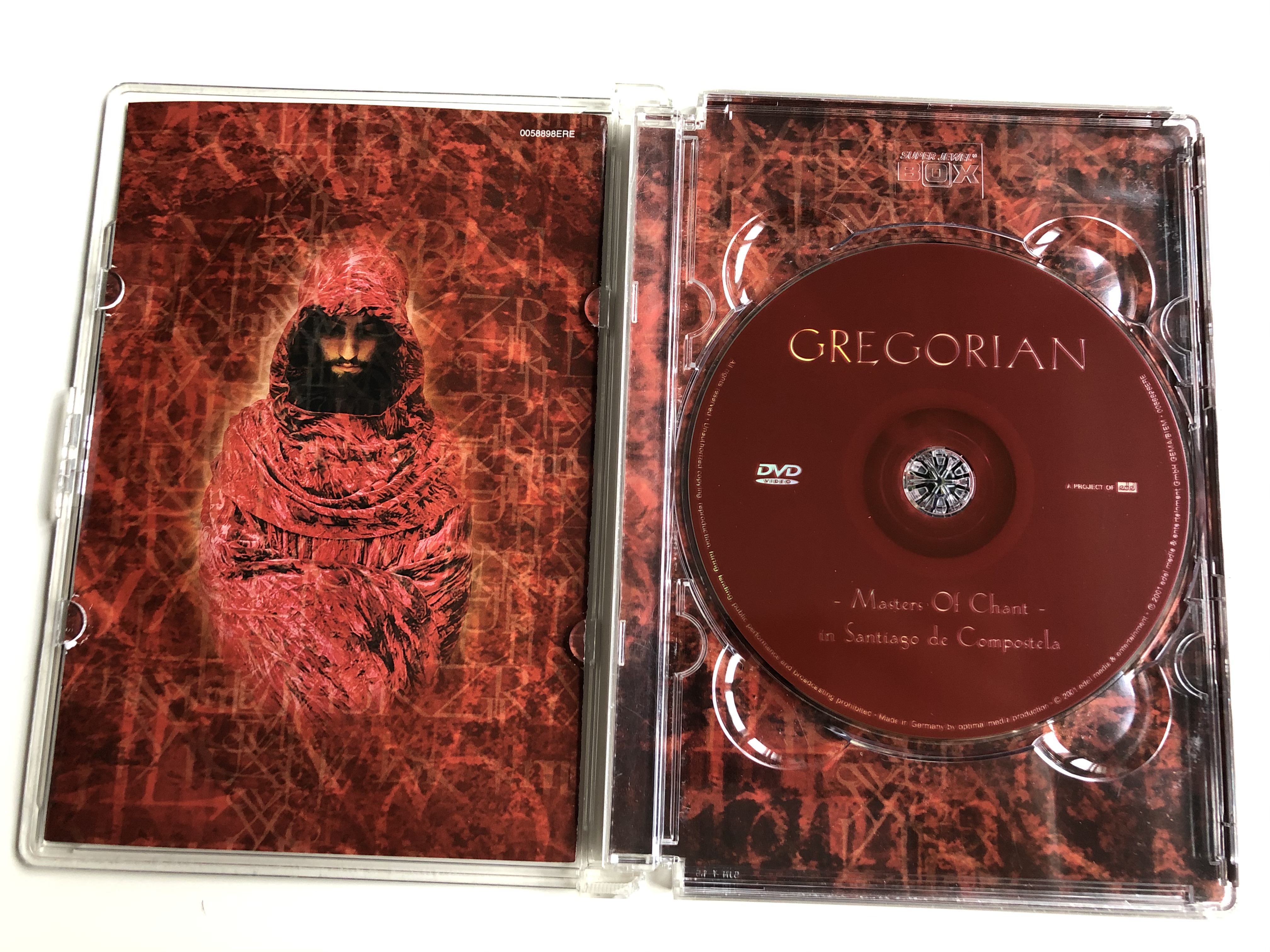 Gregorian - Masters of Chant DVD 2001 in Santiago de Compostela / Gregorian  versions of popular songs / Edel records - bibleinmylanguage