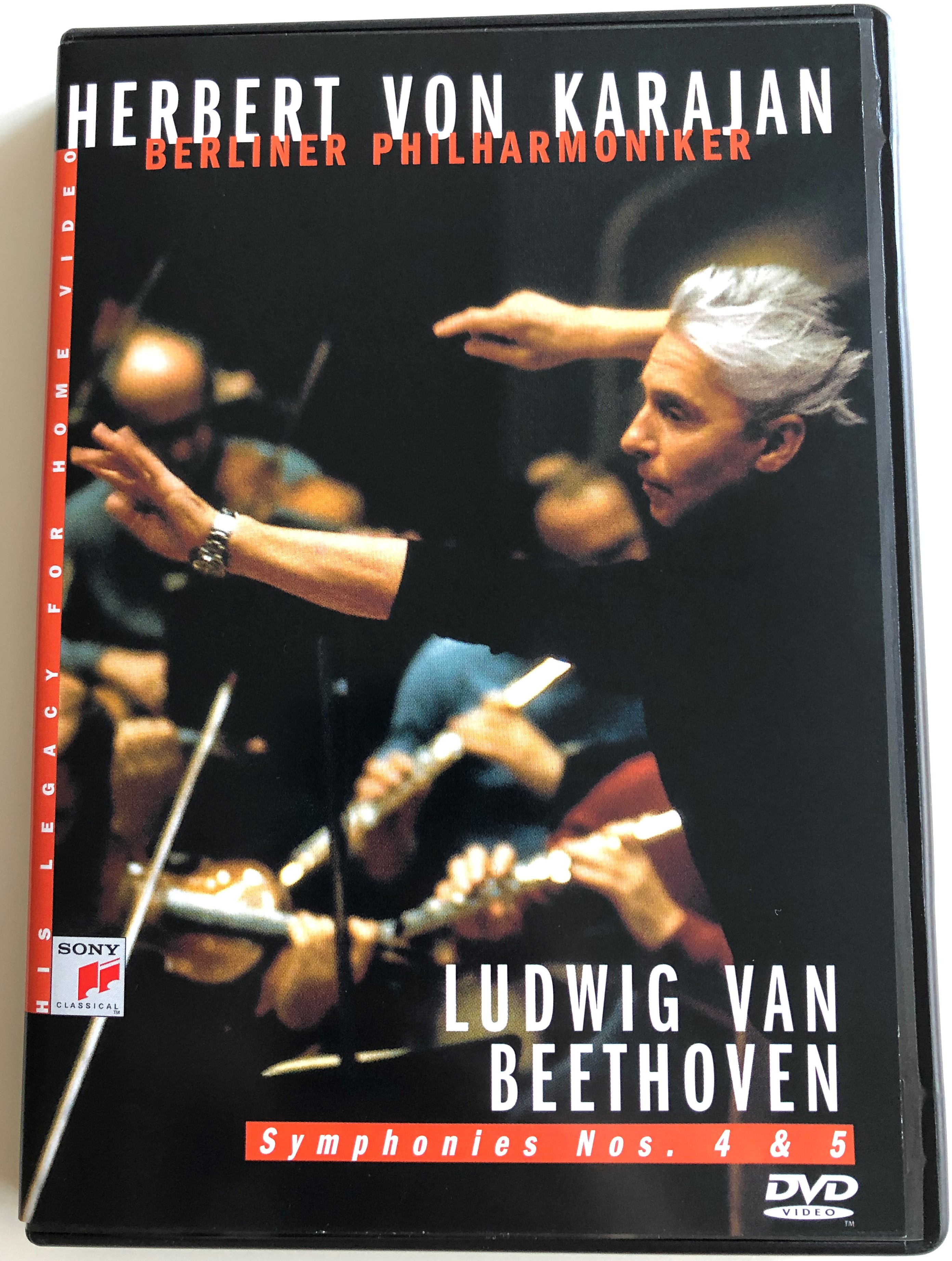 Herbert von Karajan DVD 1983 Ludwig van Beethoven - Symphonies Nos. 4 & 5 /  Berliner Philharmoniker / Recorded 1982-1983 in Berlin Philharmonic / Sony  Classical - bibleinmylanguage