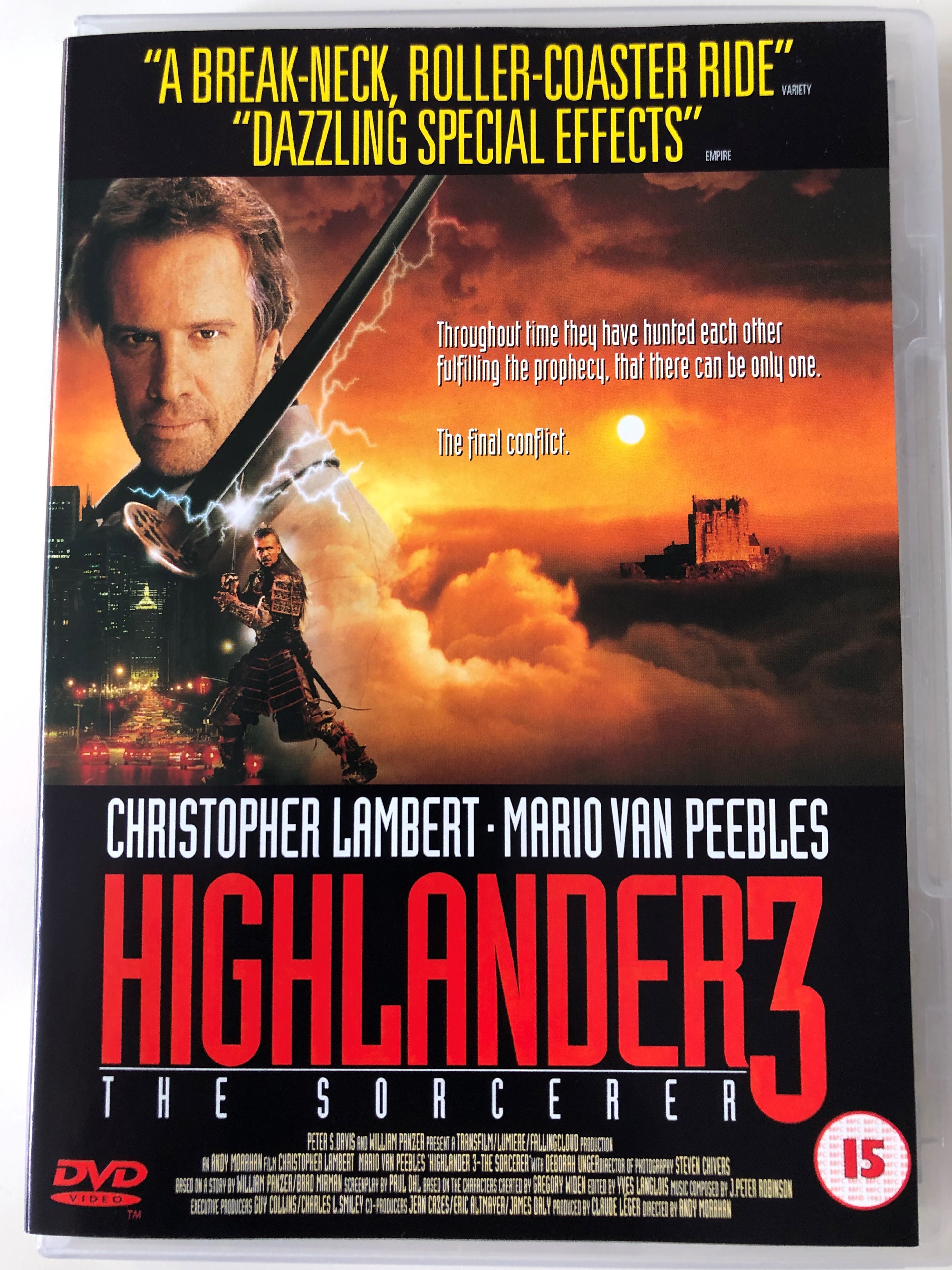 Highlander 3 - The Sorcerer DVD 1994 / Directed by Andrew Morahan /  Starring: Christopher Lambert, Mario Van Peebles, Deborah Unger -  bibleinmylanguage