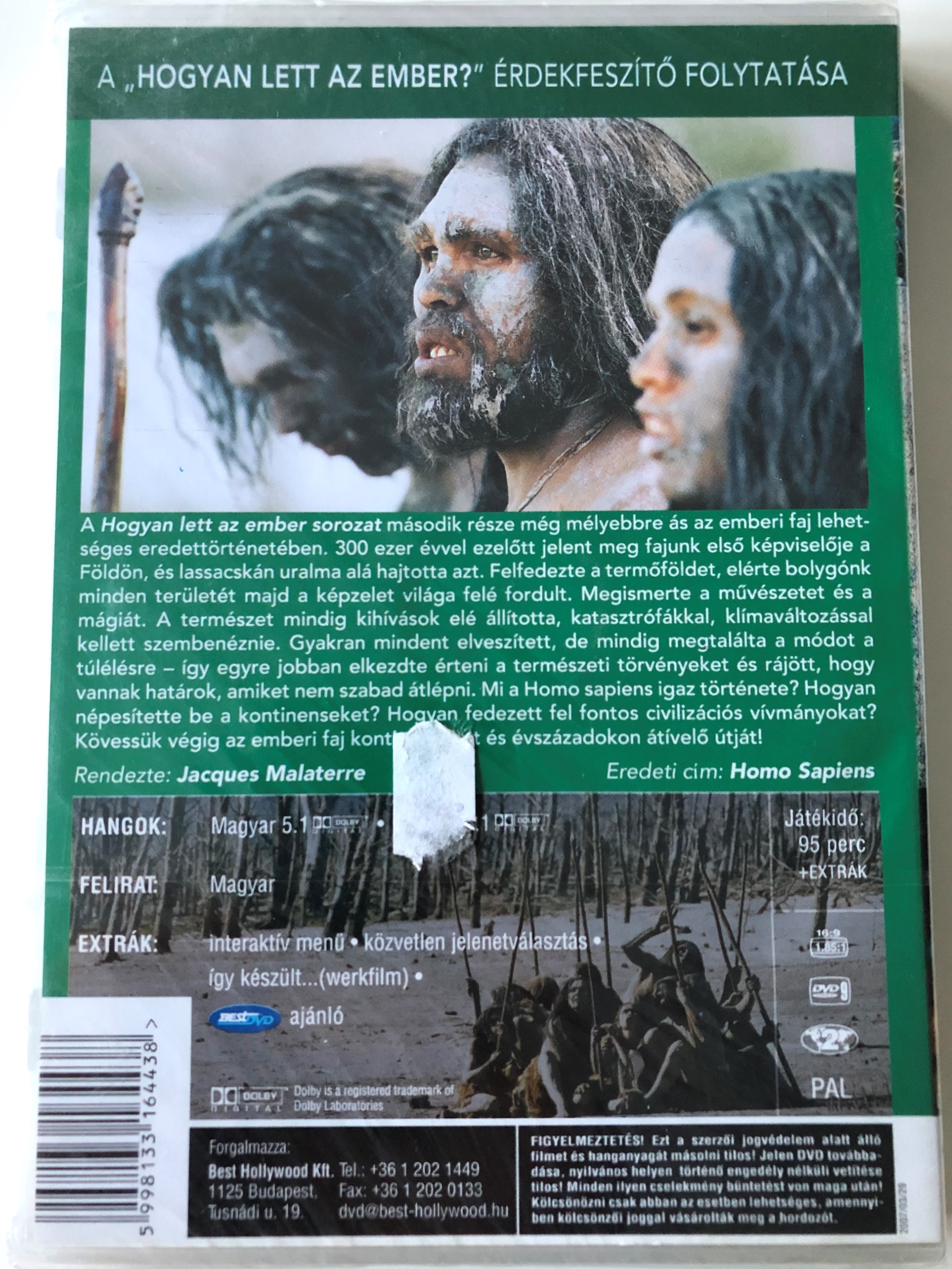 Homo Sapiens DVD 2005 Hogyan lett az ember? 2. / Directed by Chip Proser,  Jacques Malaterre / A homo sapiens története - bibleinmylanguage