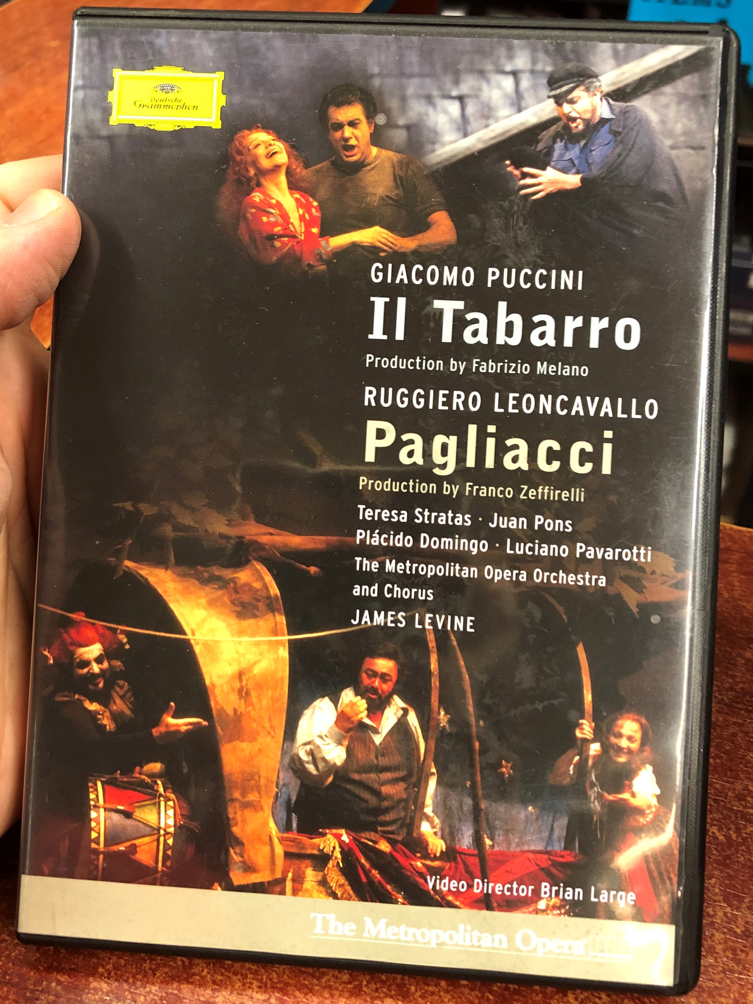 Il Tabarro - Pagliacci DVD 2005 / Directed by Brian Large / The  Metropolitan Opera Orchestra and Chorus / Conducted by James Levine /  Produced by Fabrizio Melano, Franco Zeffirelli / Deutsche Grammophon -  bibleinmylanguage