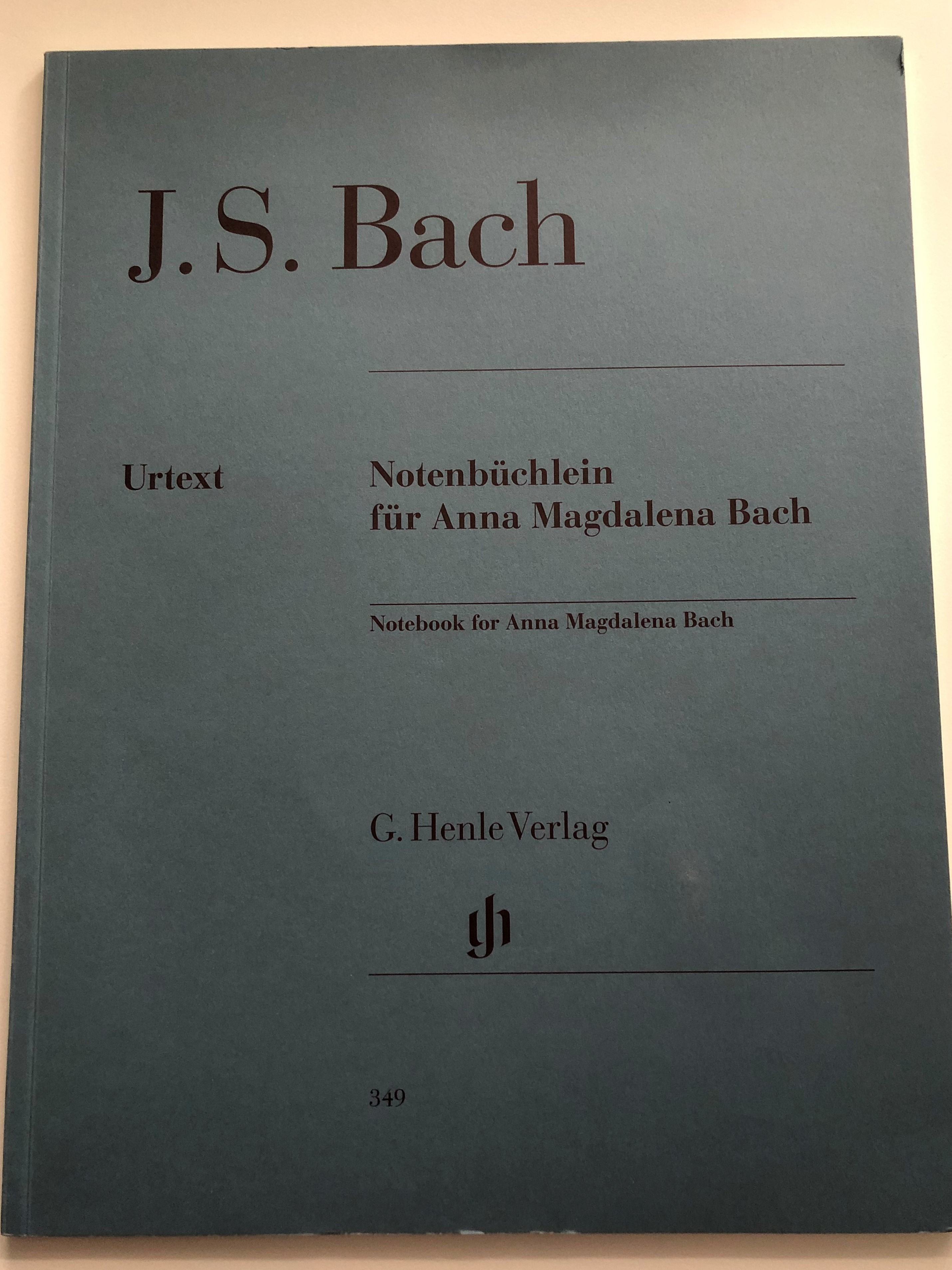 J S Bach Notenbuchlein Fur Anna Magdalena Bach Notebook For Anna Magdalena Bach G Henle Verlag Fingering Fingersatz Von Hans Martin Theopold Paperback Hn 349 Bibleinmylanguage