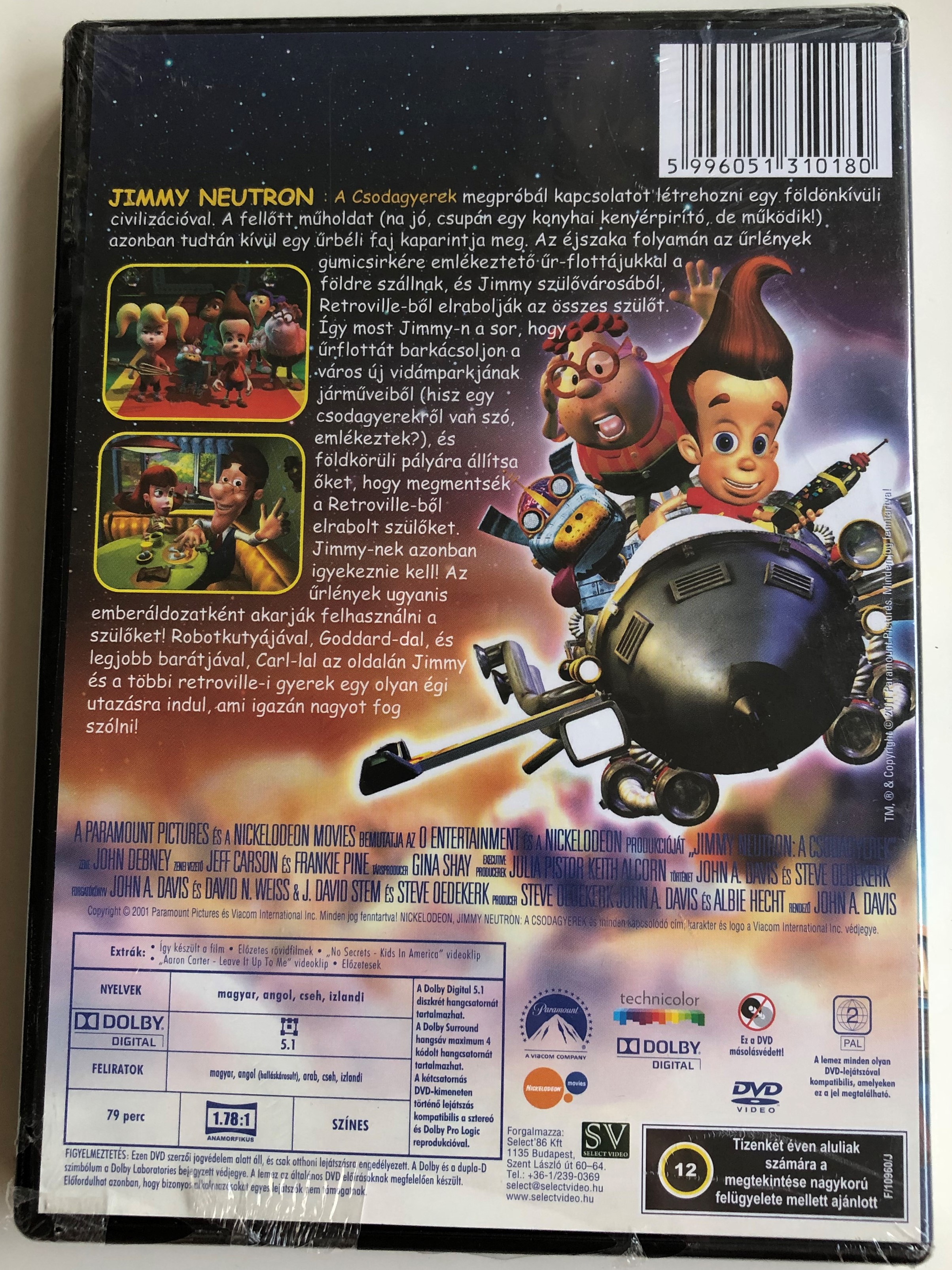 Jimmy Neutron Boy Genius DVD Jimmy Neutron A csodagyerek / Directed by John  A. Davis / Starring: Patrick Stewart, Martin Short, Debi Derryberry, Rob  Paulsen - Bible in My Language