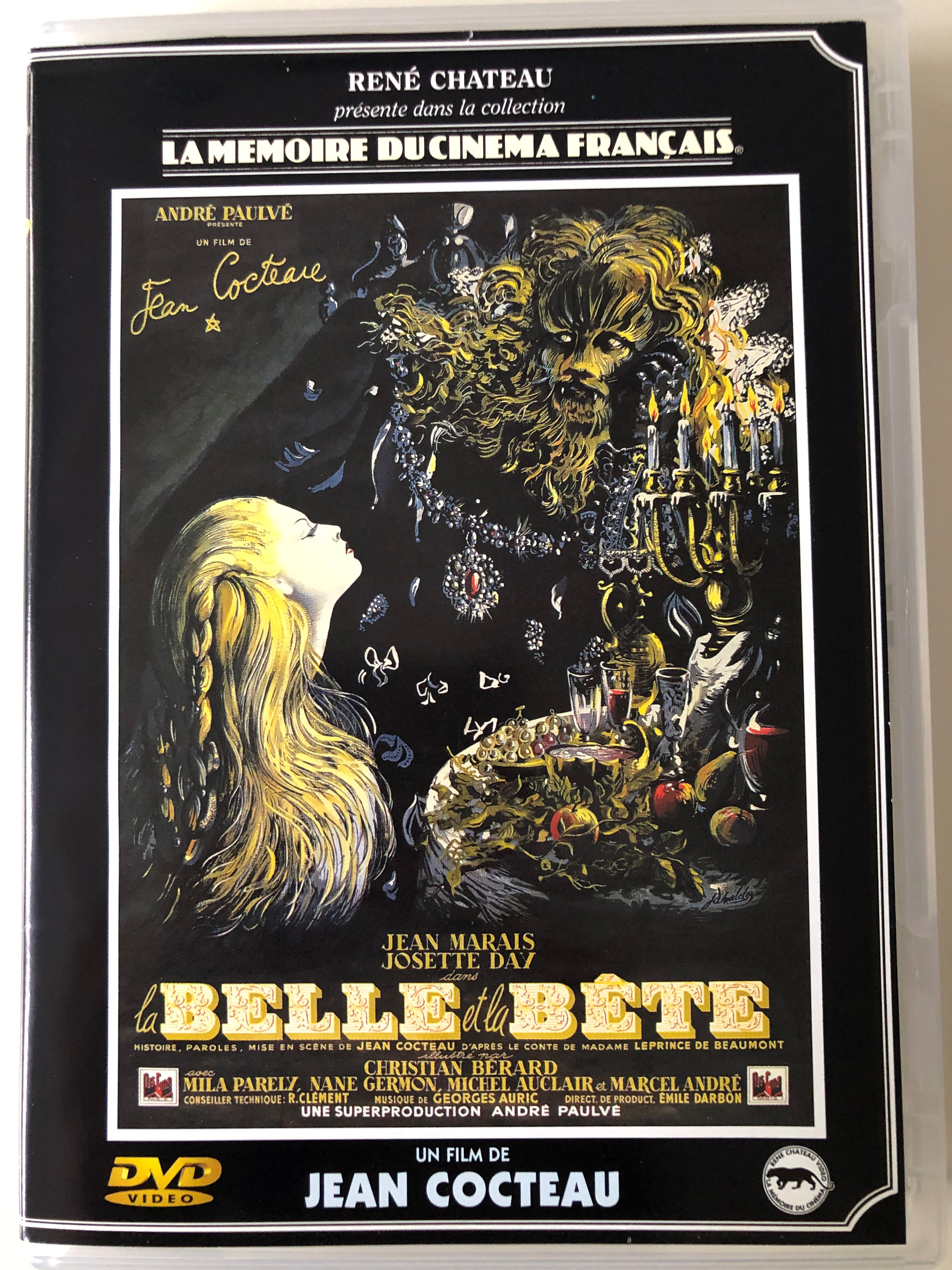 La Belle et la Béte DVD 1946 The Beauty and the Beast / Directed by Jean  Cocteau / Starring: Jean Marais, Josette Day, Mila Parély, Nane Germon -  bibleinmylanguage