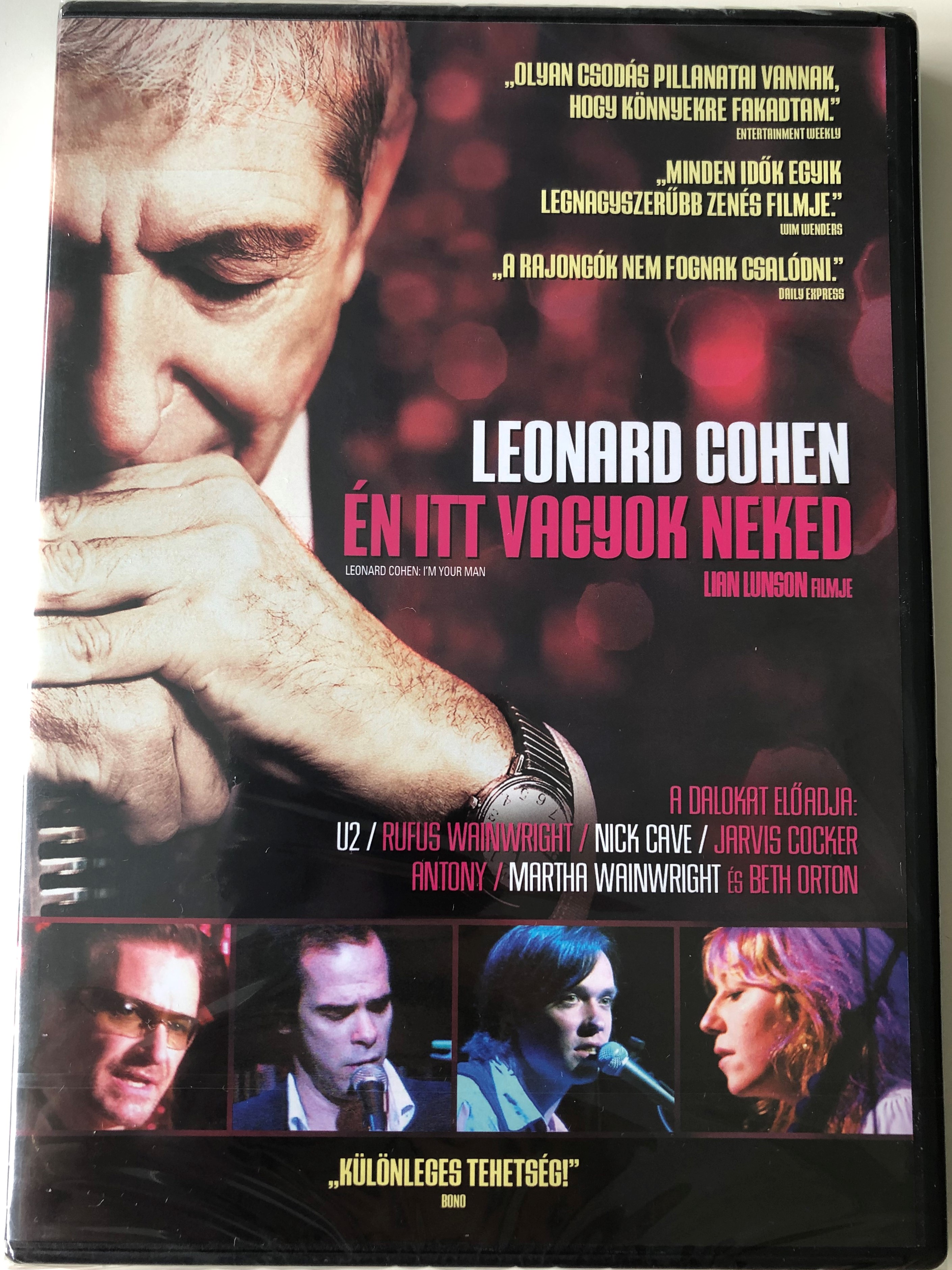 Leonard Cohen - I'm Your man DVD 2005 Leonard Cohen Én itt vagyok neked /  Directed by Lian Lunson / Starring: Leonard Cohen, Perla Batalla, Bono,  Nick Cave, Julie Christensen, Linda Thompson,