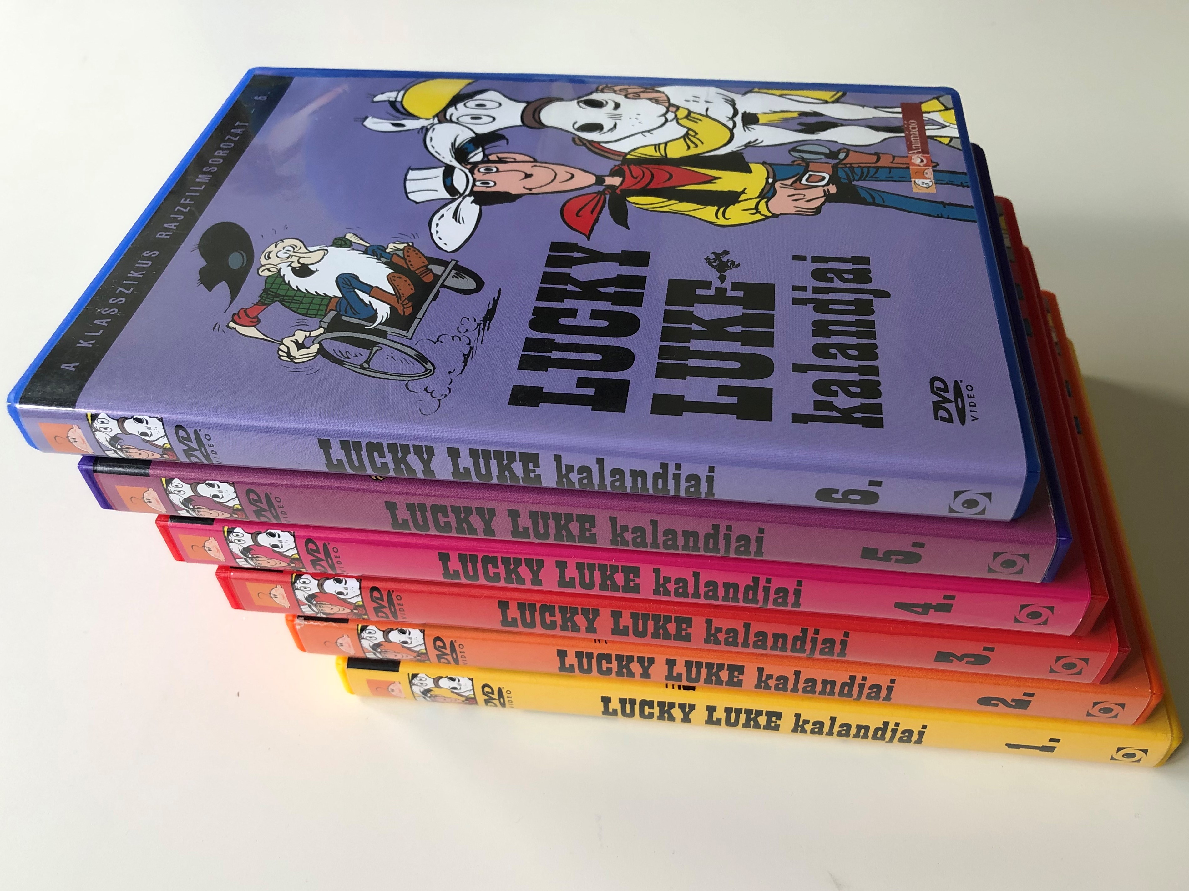 Lucky Luke TV Series Vol 1-6 DVD 1983 Lucky Luke kalandjai 1-6. / Directed  by Joseph Barbera, William Hanna / Starring: William Callaway, Rick Dees,  Bob Holt, Mitzi McCall / 24 episodes - bibleinmylanguage