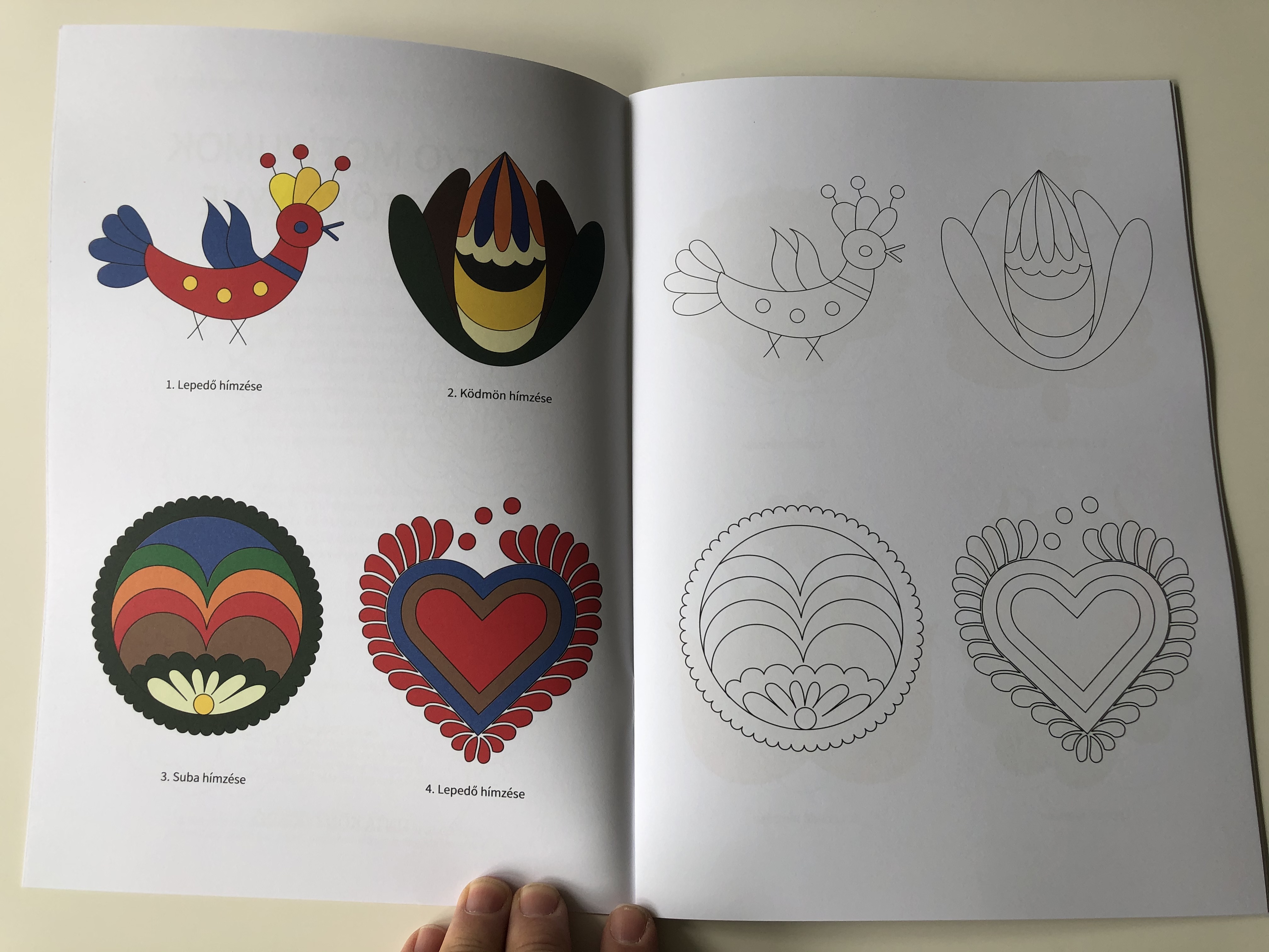 Matyó Motívumok Kifestőkönyve – Traditional Hungarian Folk Art