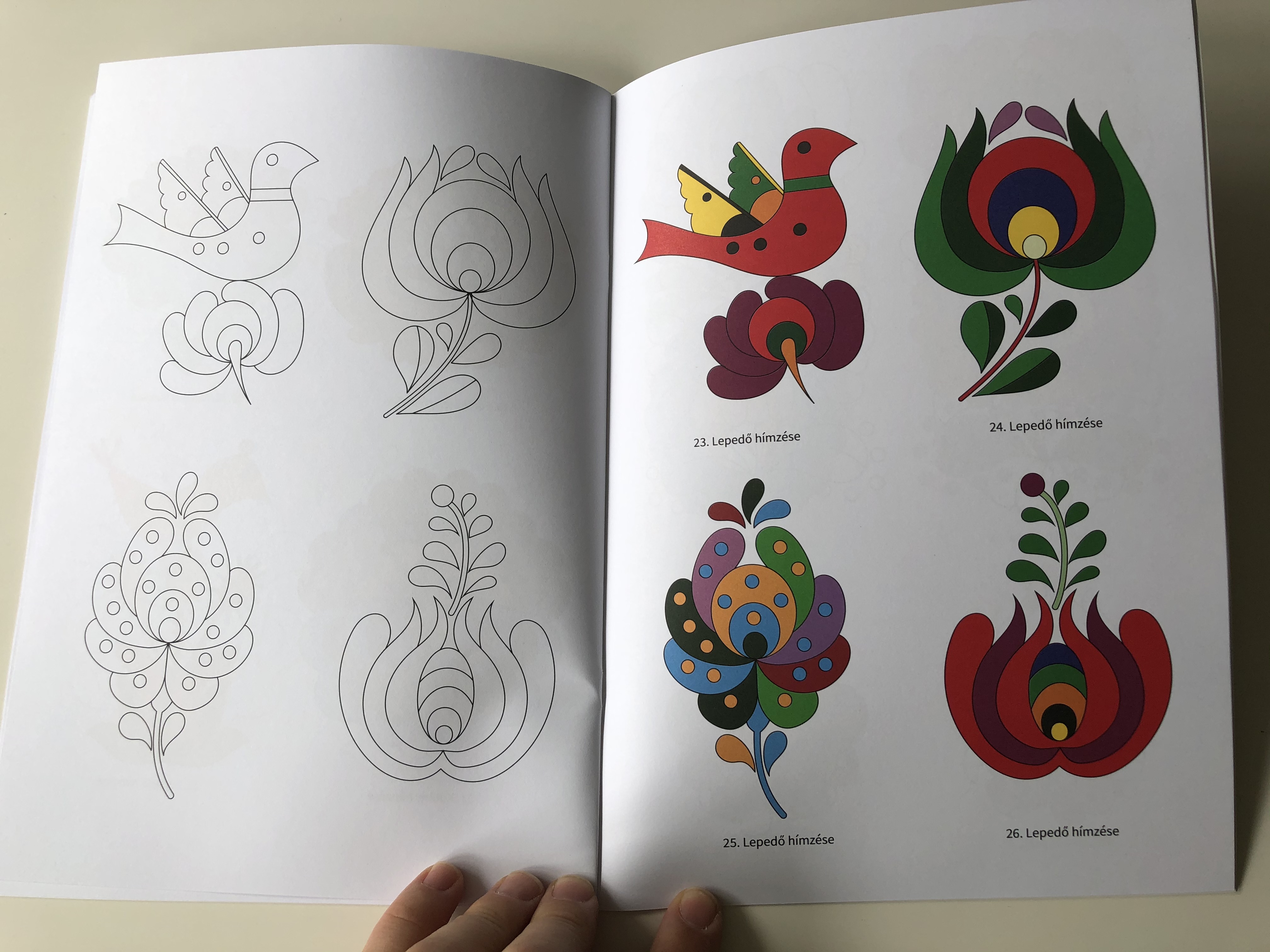 Matyó Motívumok Kifestőkönyve – Traditional Hungarian Folk Art