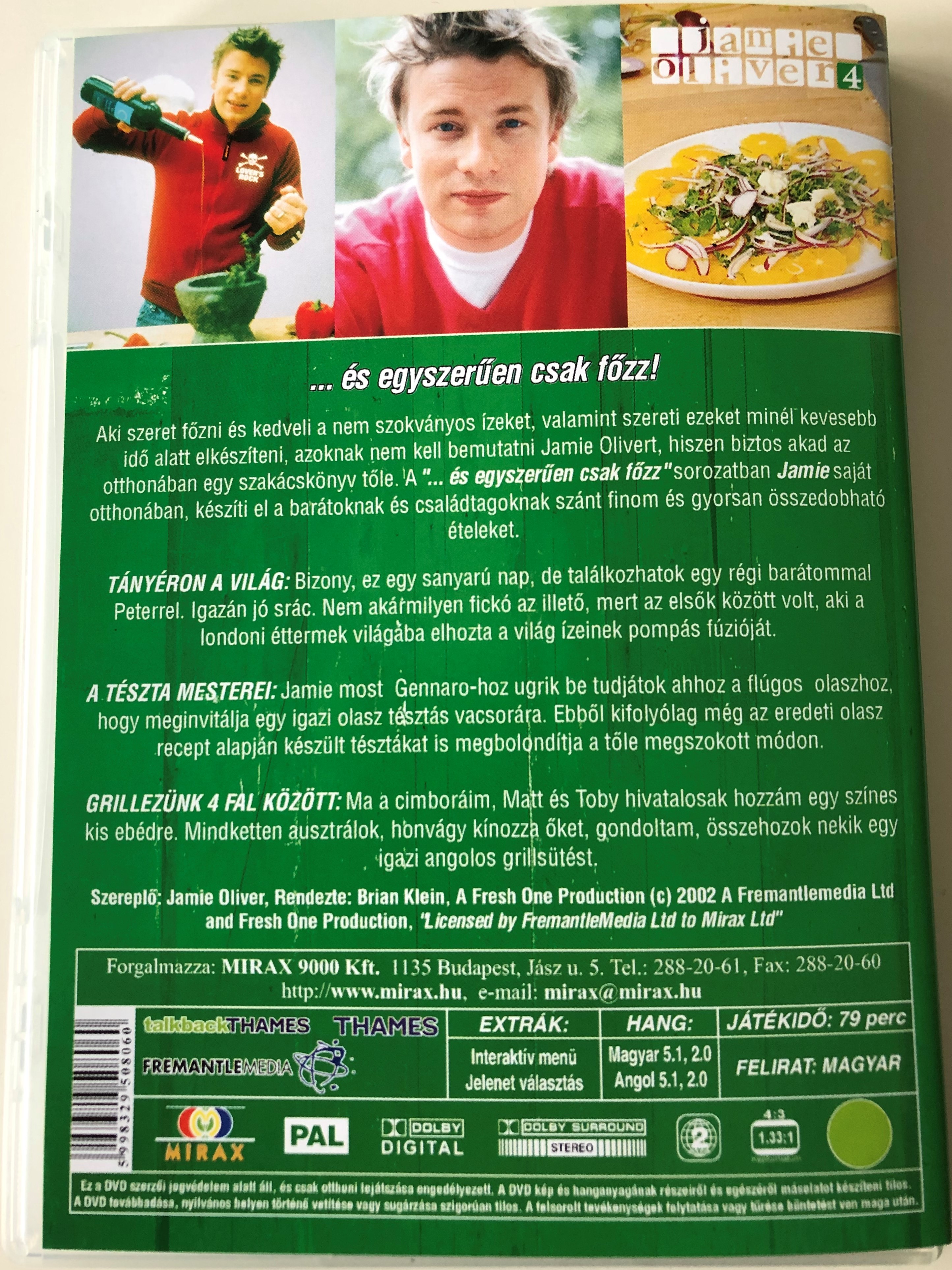 Oliver's Twist DVD Jamie Oliver vol. 4 / A pucér szakács visszatér és  egyszerűen csak főzz / Directed by Brian Klein / 3 episodes / Cooking with  Jamie Oliver - bibleinmylanguage