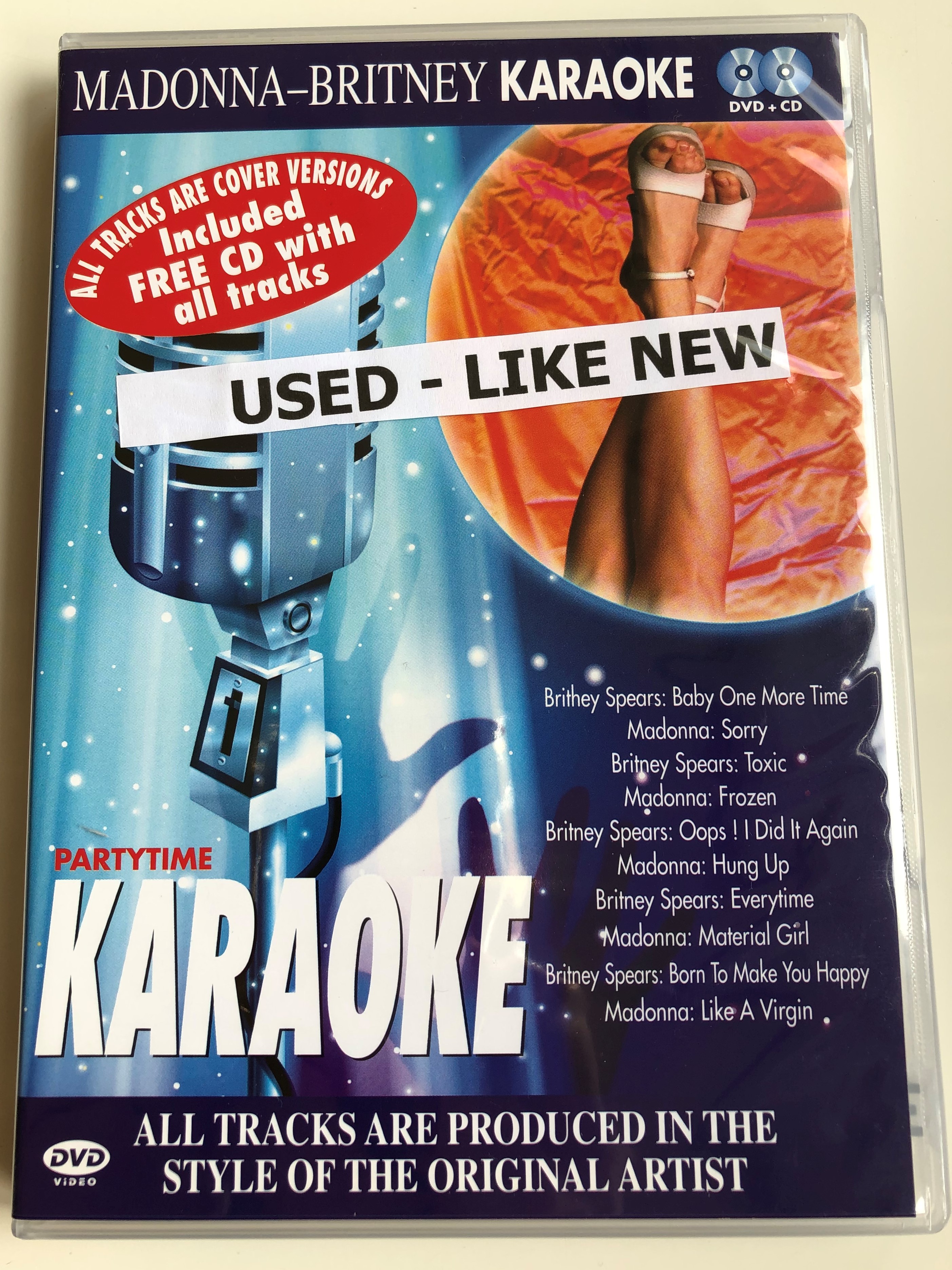 Partytime Karaoke DVD + CD 2006 Madonna-Britney / Absolute Karaoke Vol. 2 /  Cover versions, produced in the style of the original artists / Star Media  group - bibleinmylanguage