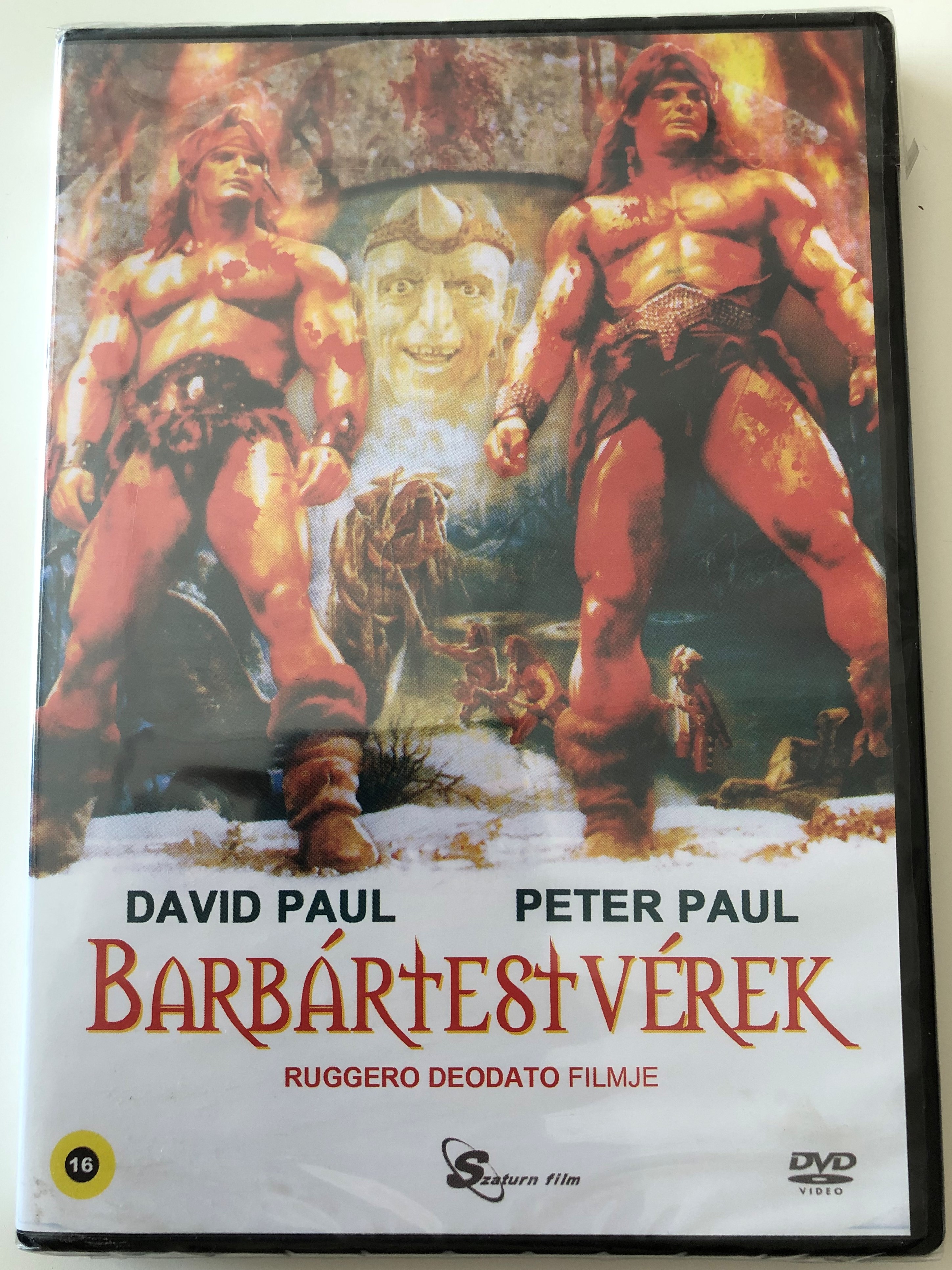 The Barbarians DVD 1987 Barbártestvérek / Directed by Ruggero Deodato /  Starring: Peter Paul, David Paul - Bible in My Language