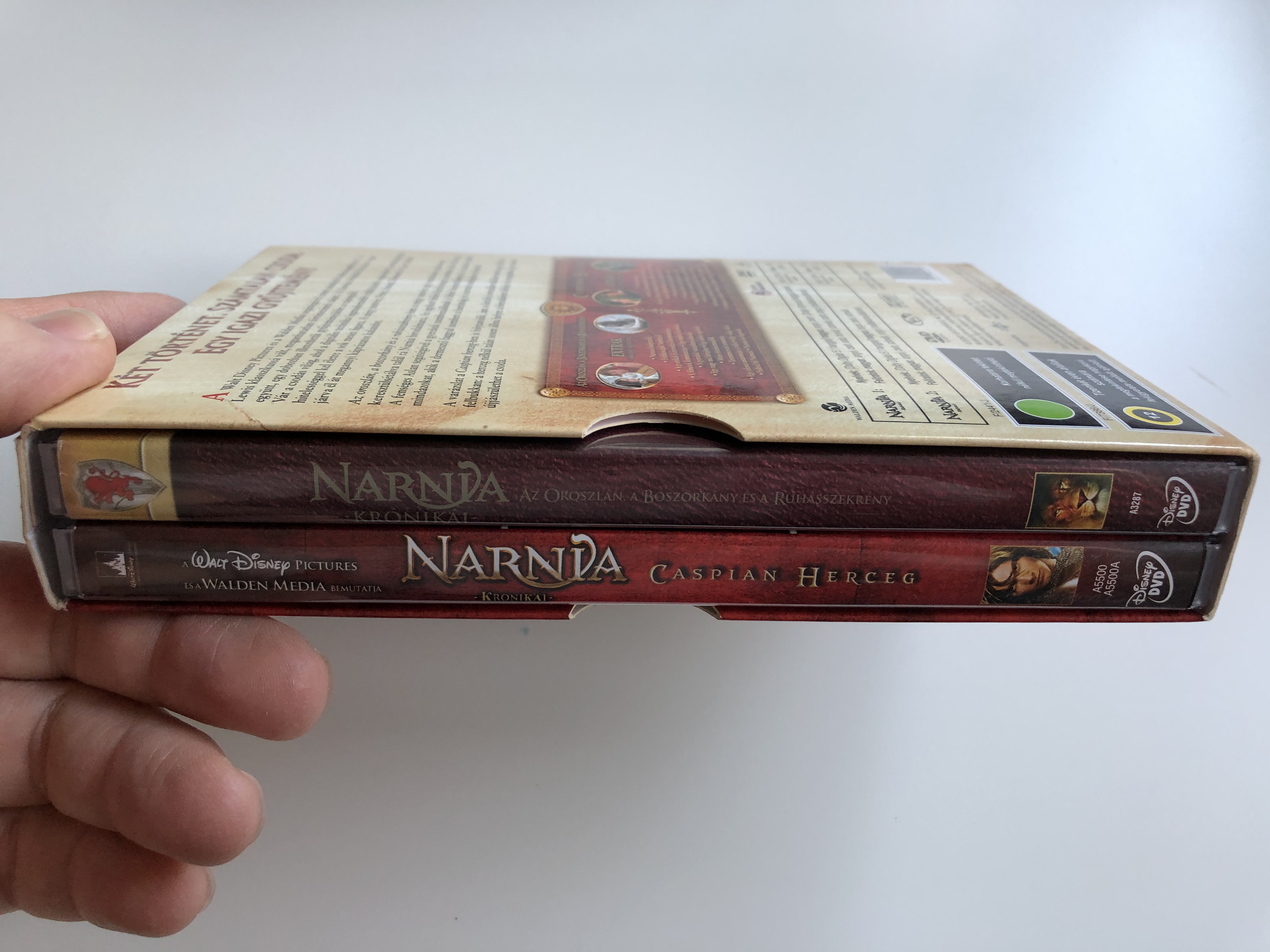 The Chronicles of Narnia: The Lion, the Witch and the Wardrobe - Prince  Caspian DVD SET Narnia krónikái - 2 film 4 lemezen / Directed by Andrew  Adamson / 2 films on