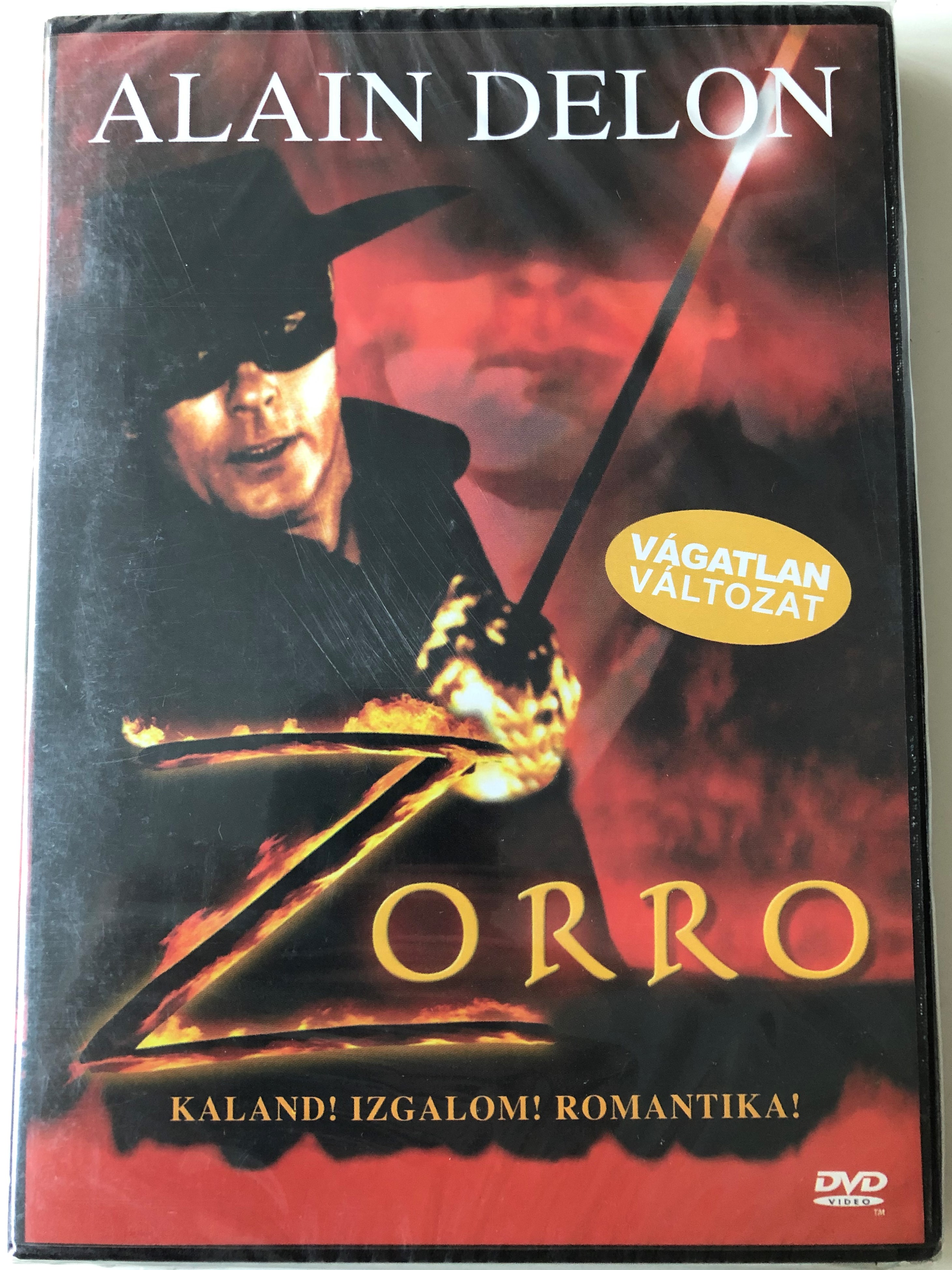 Zorro 1975 DVD / Directed by Duccio Tessari / Starring: Alain Delon,  Ottavia Piccolo, Enzo Cerusico, Moustache Giacomo - Bible in My Language
