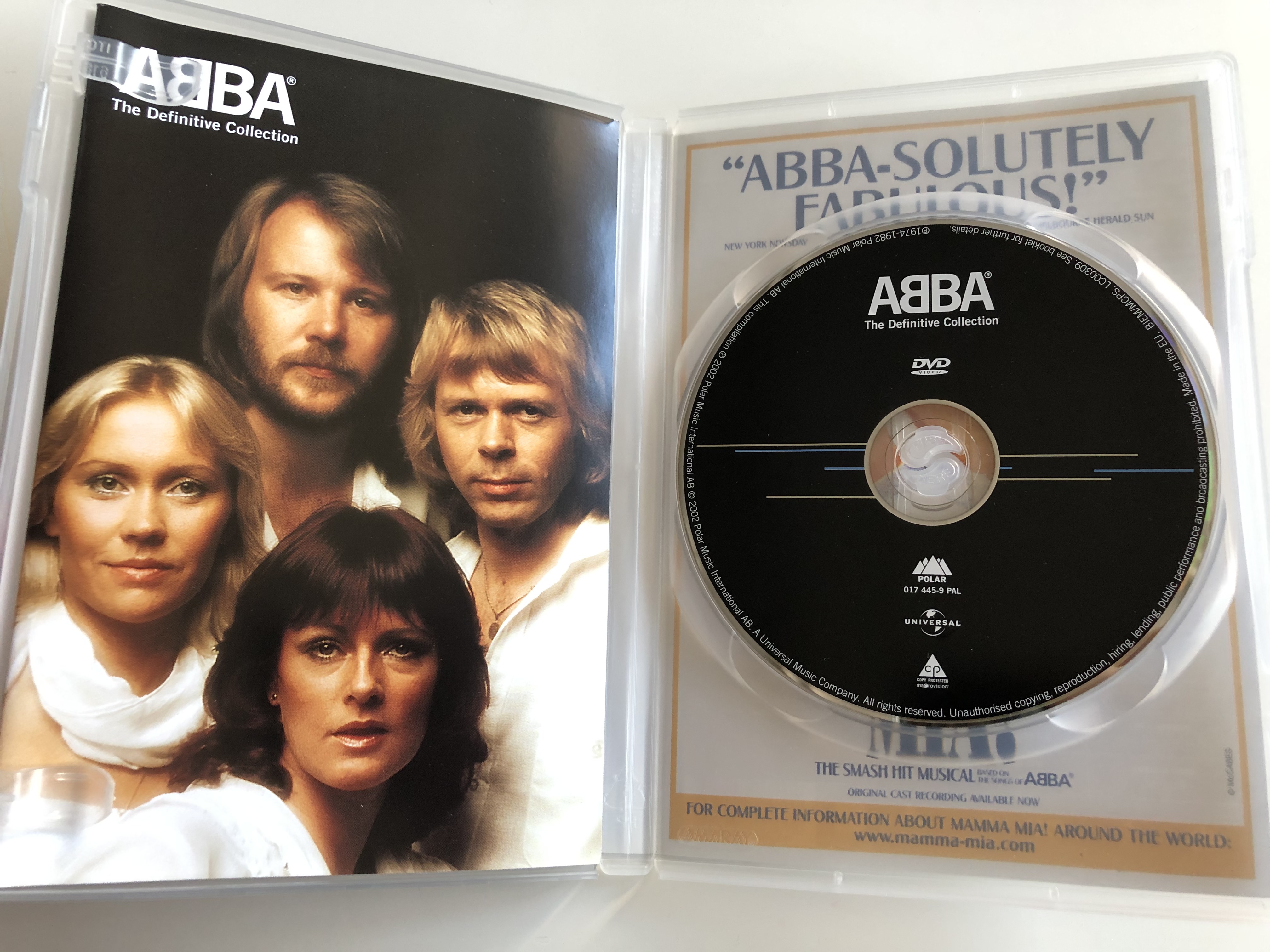 ABBA - The Definitive Collection DVD 2002 / Includes all 30 videos restored  and remastered / Bonus Videos / Polar Music / 017 445-9 - bibleinmylanguage