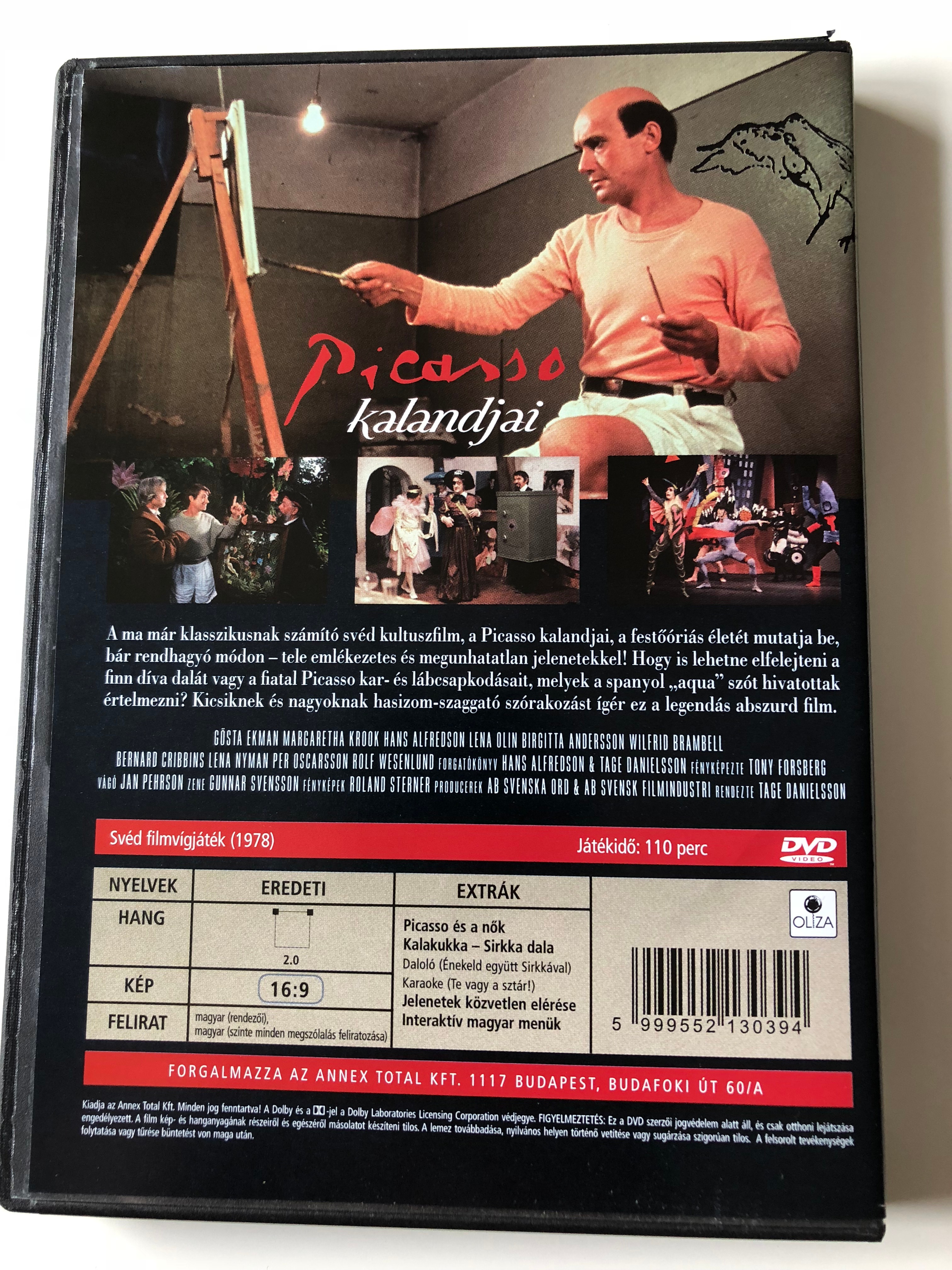 Adventures of Picasso DVD 1978 Picasso kalandjai (Picassos äventyr) /  Directed by Tage Danielsson / Starring: Gösta Ekman, Hans Alfredson,  Margaretha Krook - bibleinmylanguage