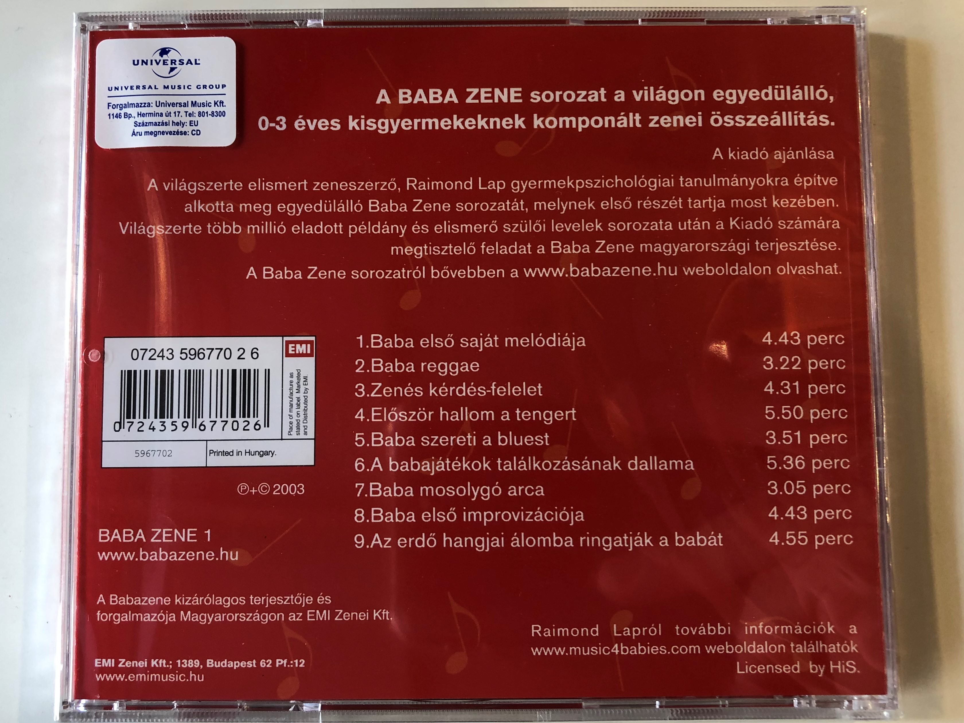 Lovely Baby Cd Vol 1 Baba Zene 1 Raimond Lap Emi Audio Cd 03 Bibleinmylanguage