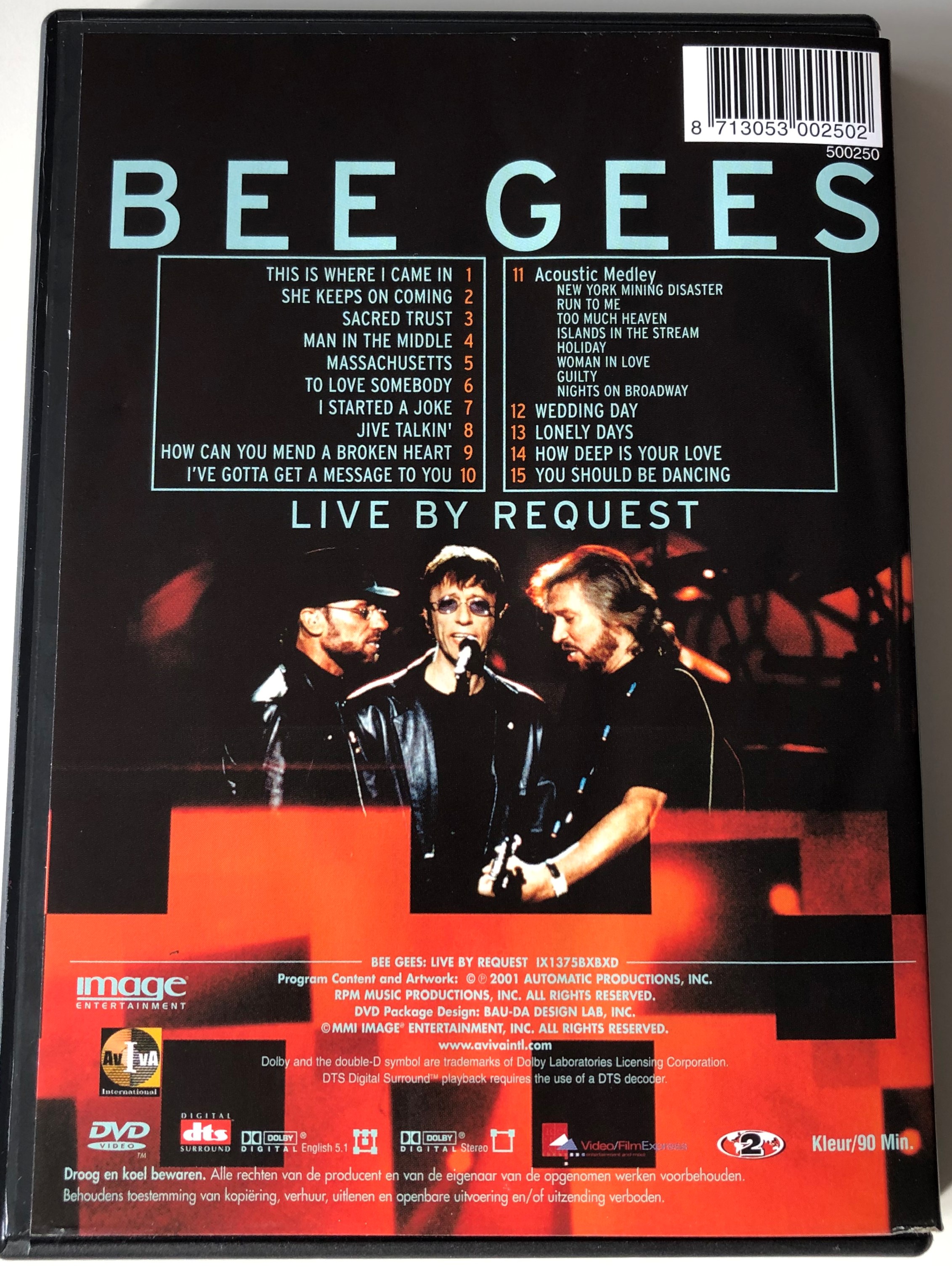 Bee Gees - Live by Request DVD 2001 / Directed by Lawrence Jordan