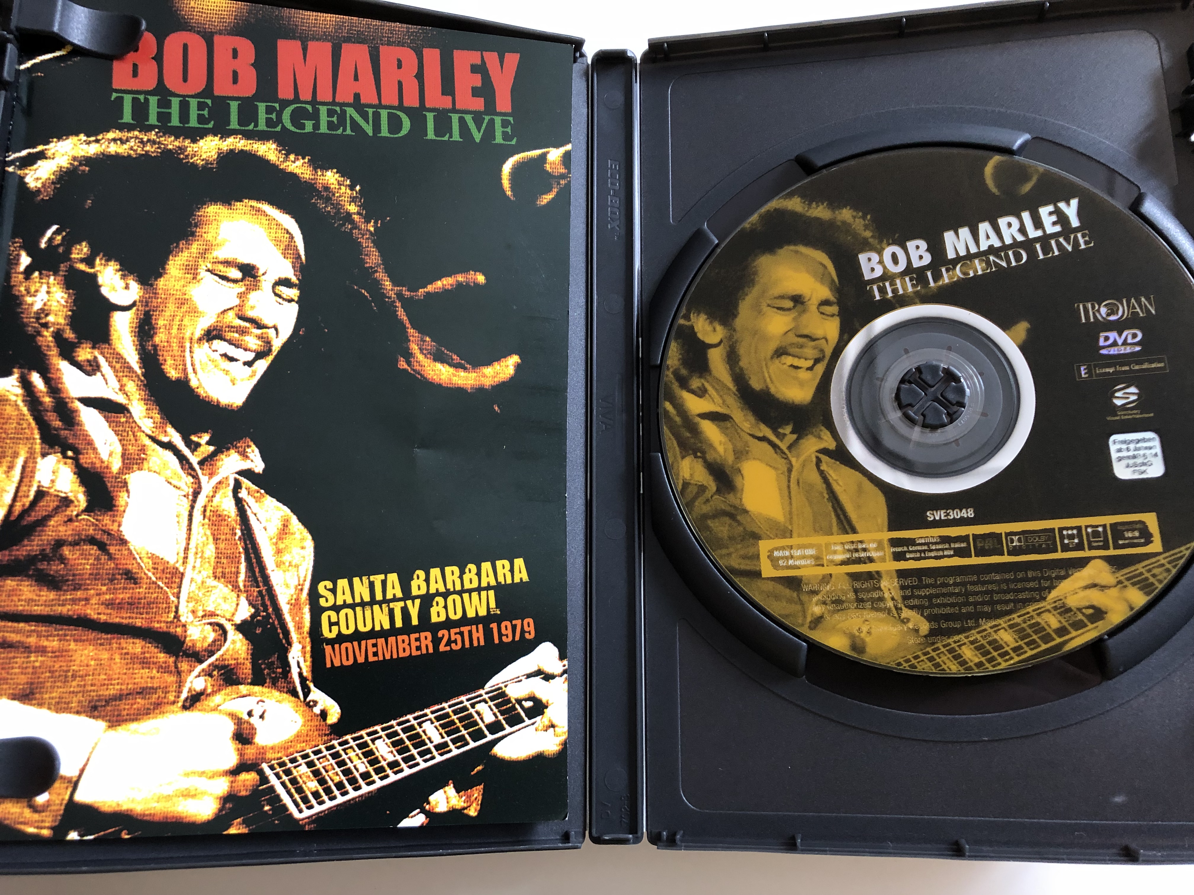 Bob Marley The Legend - Live DVD 2003 Santa Barbara County Bowl / November  25th 1979 / SVE 30048 - bibleinmylanguage